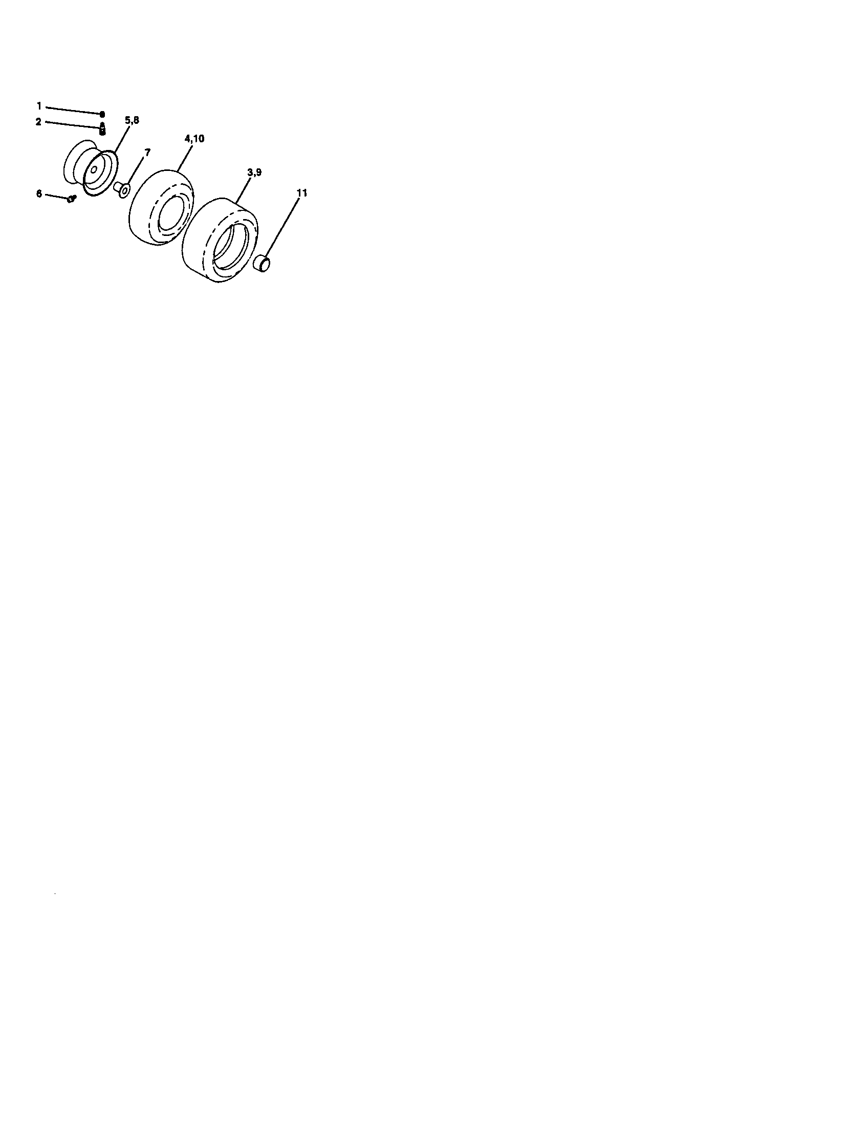 Craftsman 917272353 wheels and tires diagram