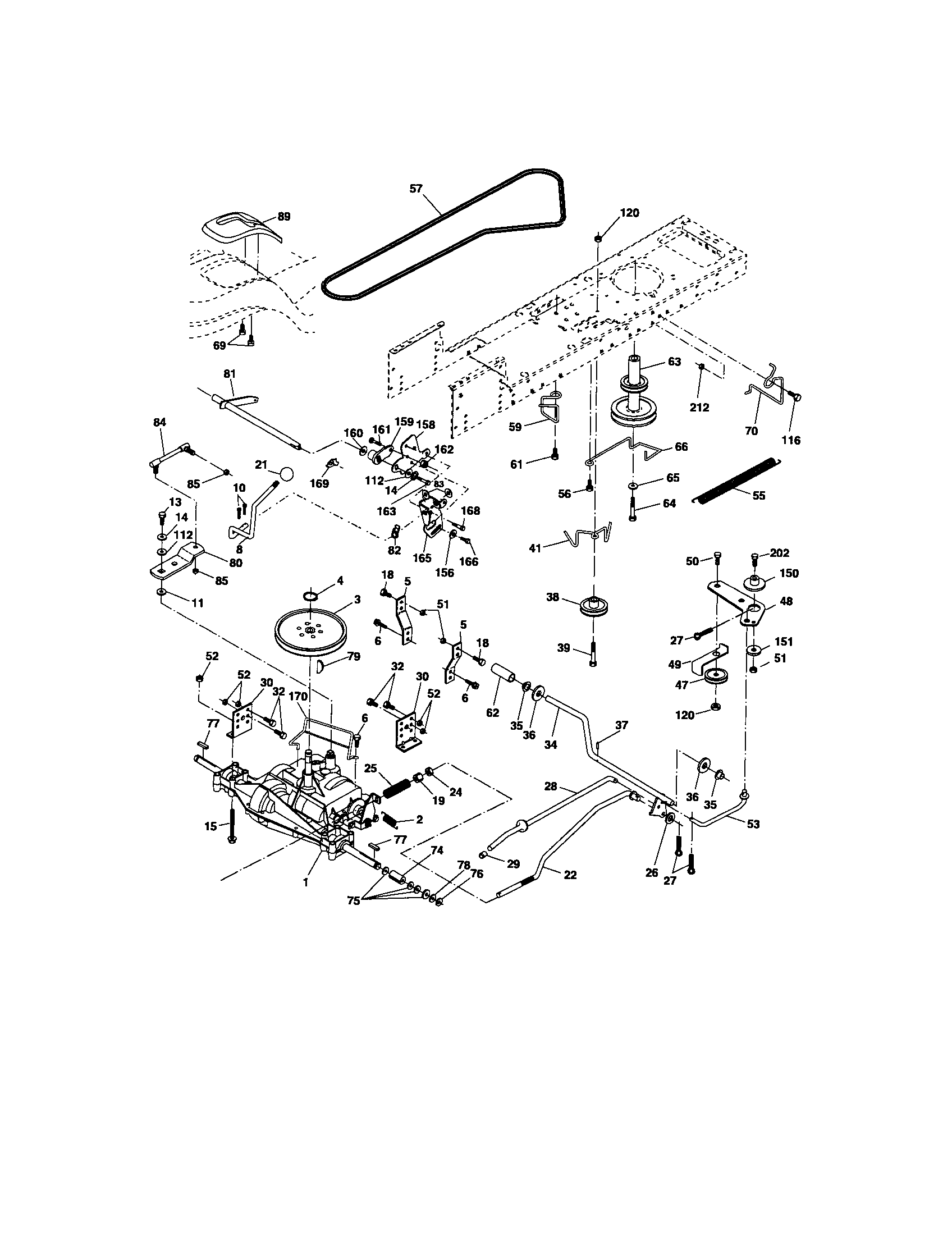 Craftsman Lt Riding Mower Deck Parts Diagram Reviewmotors Co