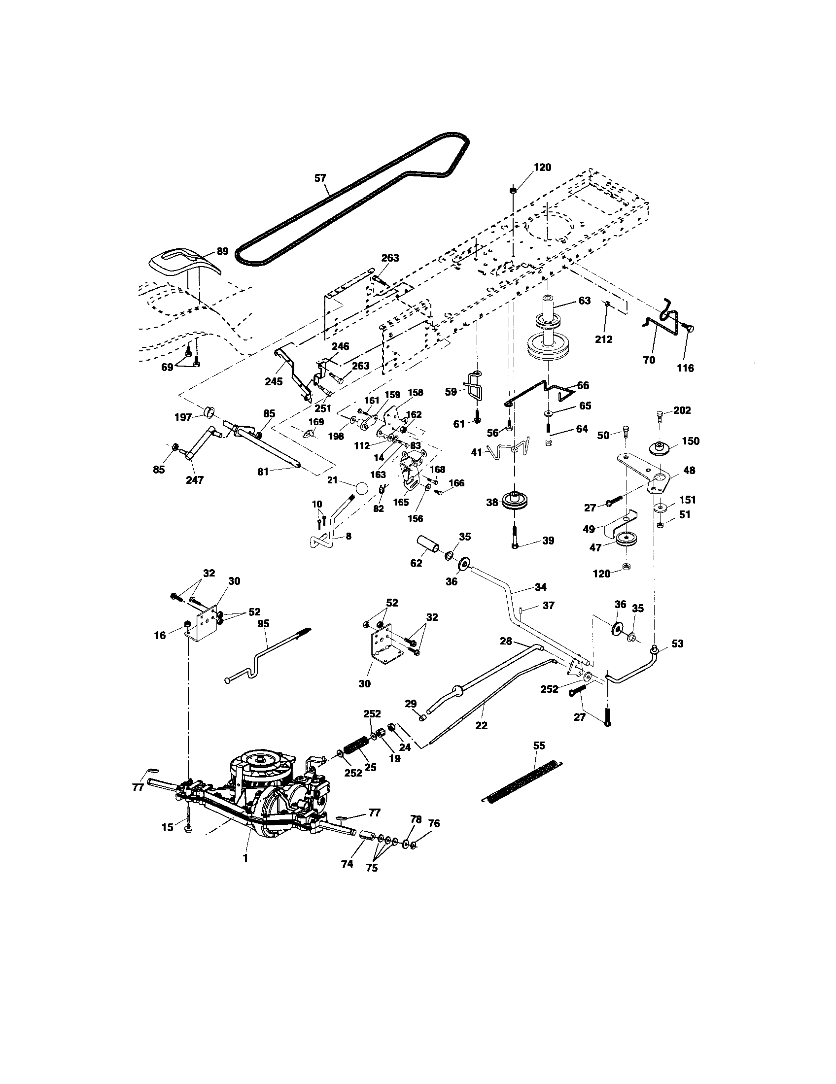 Craftsman 917275520 ground drive diagram