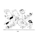 Craftsman 917376522 engine/housing/handle diagram