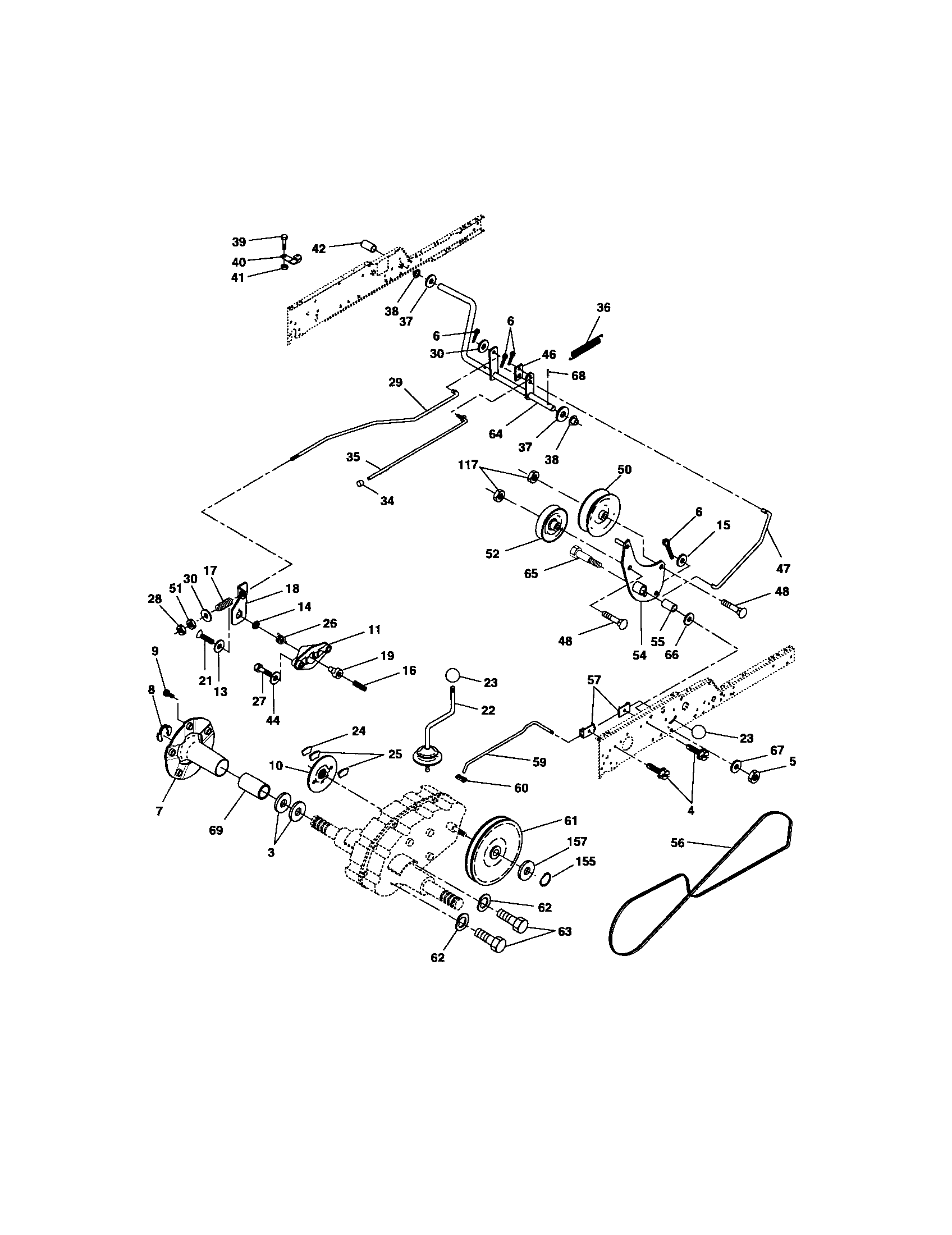 Craftsman 917276350 ground drive diagram