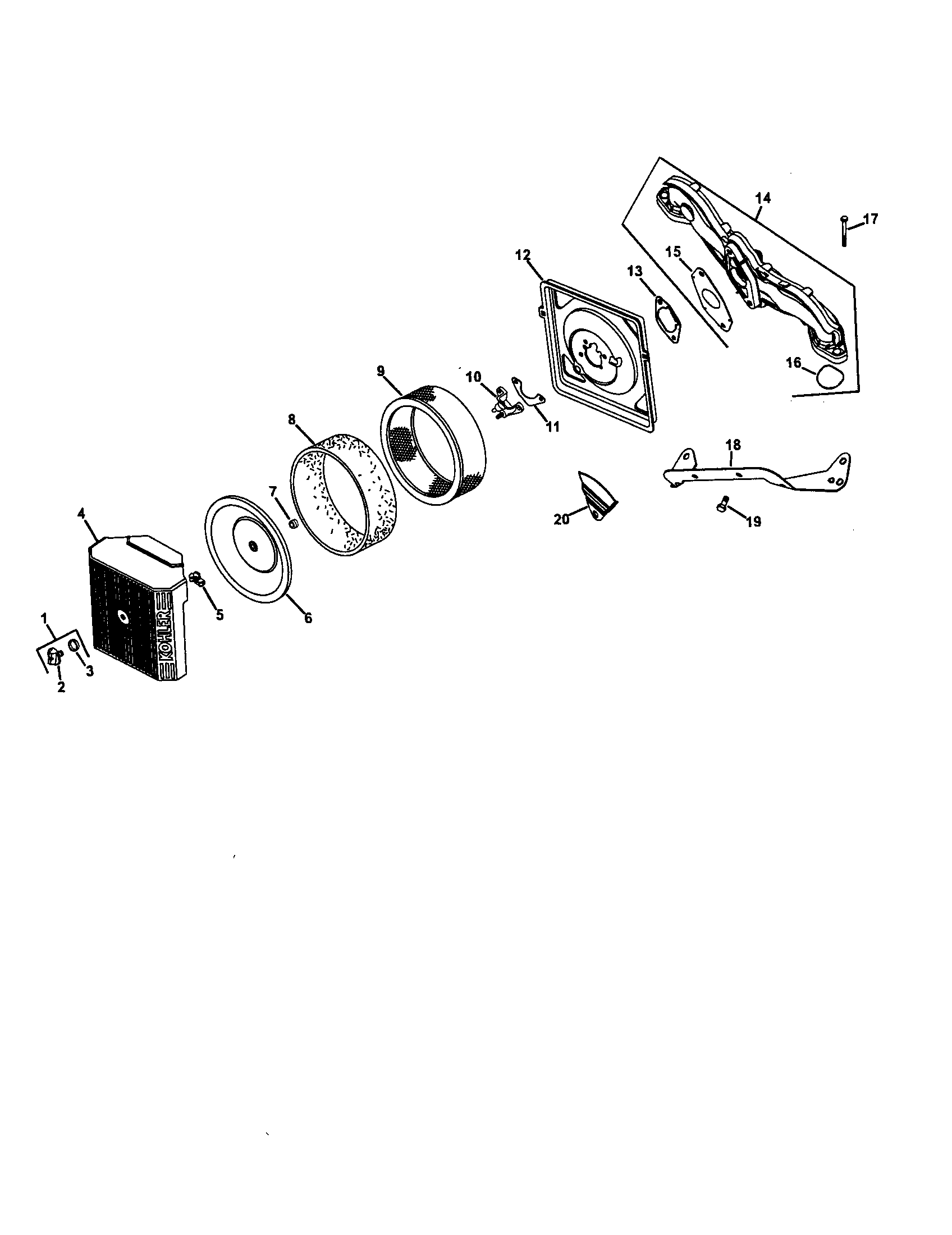 Craftsman 917276350 air intake diagram