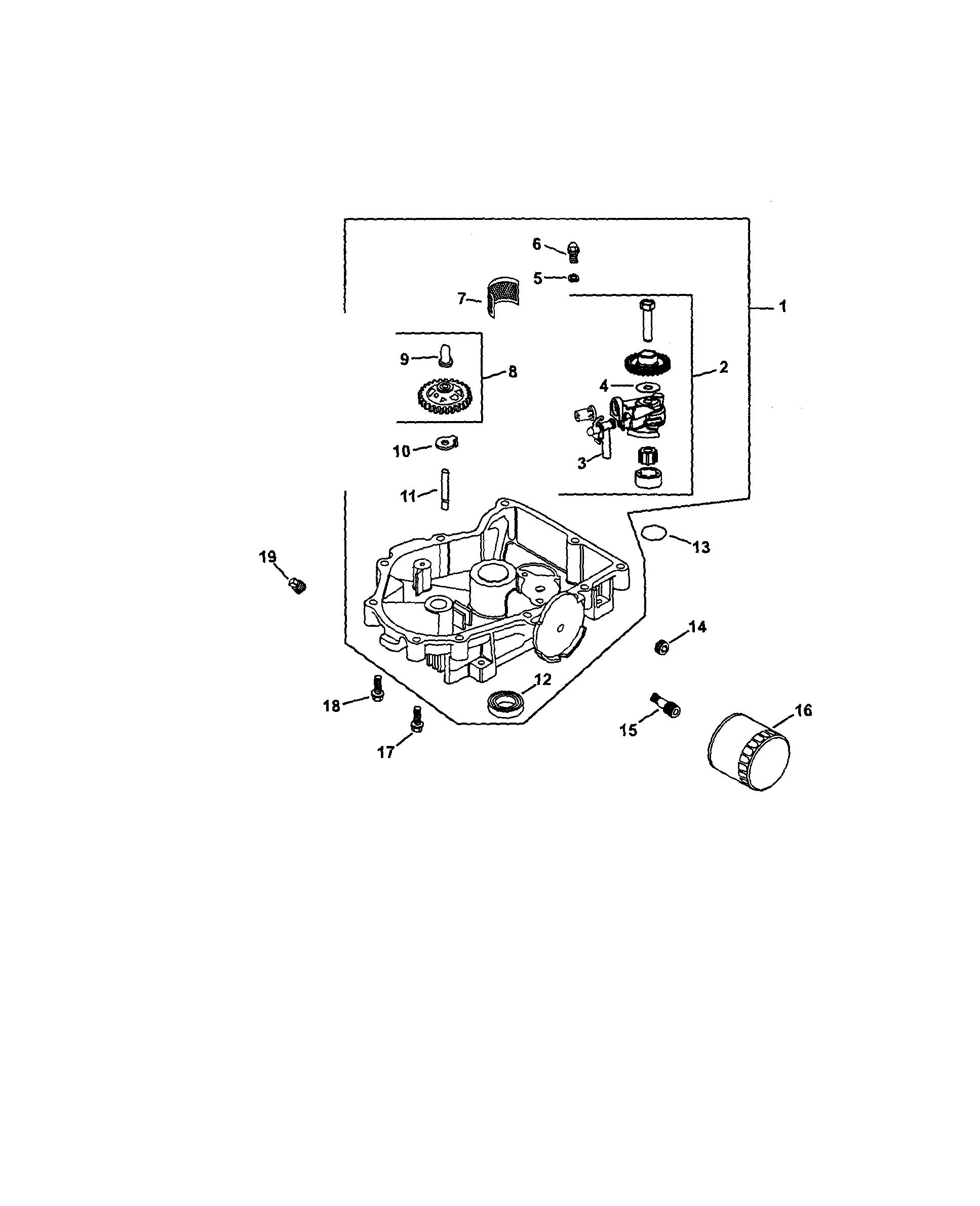 Craftsman 917276350 oil pan/lubrication diagram