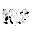 Craftsman 917377090 engine/housing/bag/handle diagram