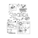 Craftsman 917377091 rewind-starter/blower-housing diagram