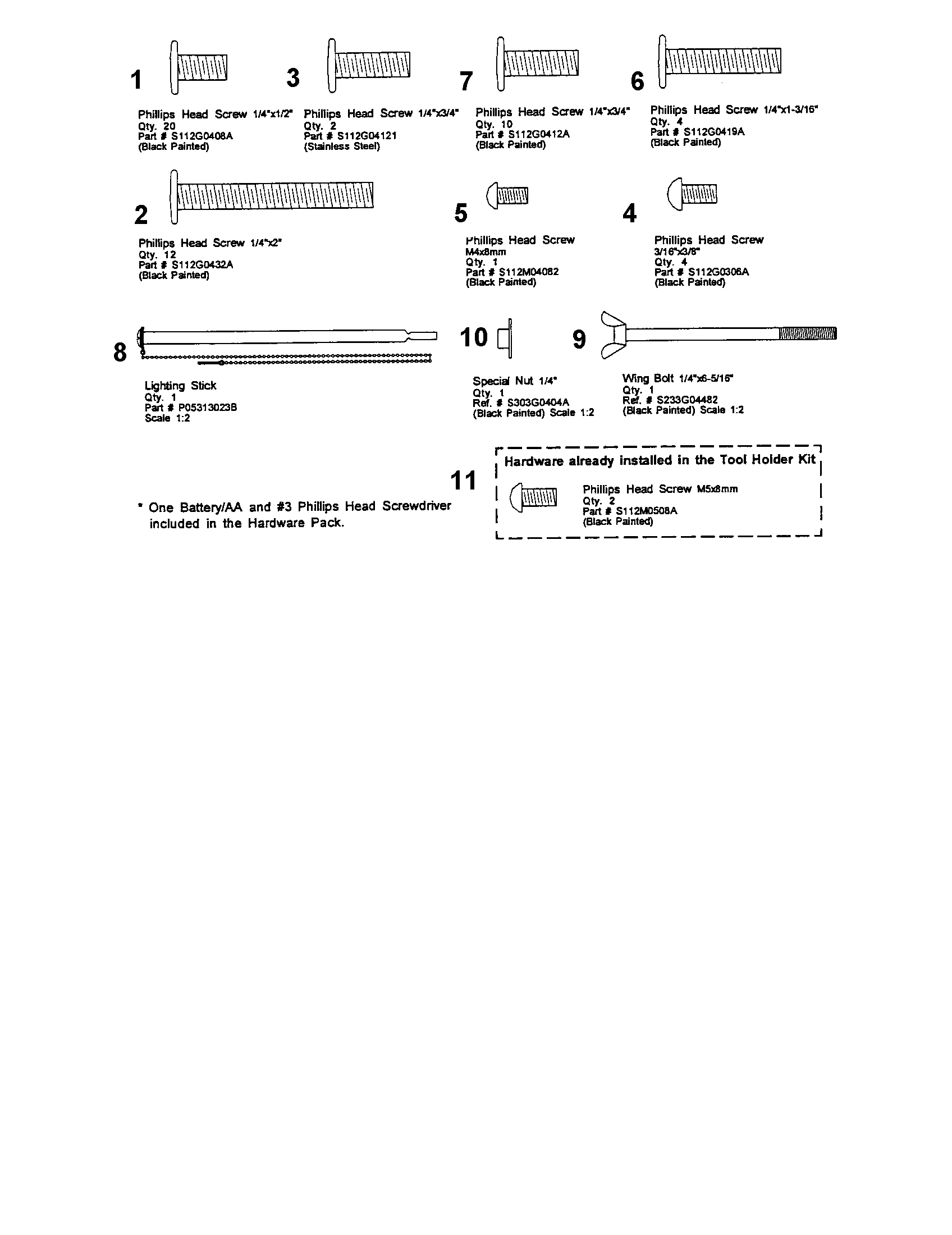 Kenmore 141163231 hardware pack diagram