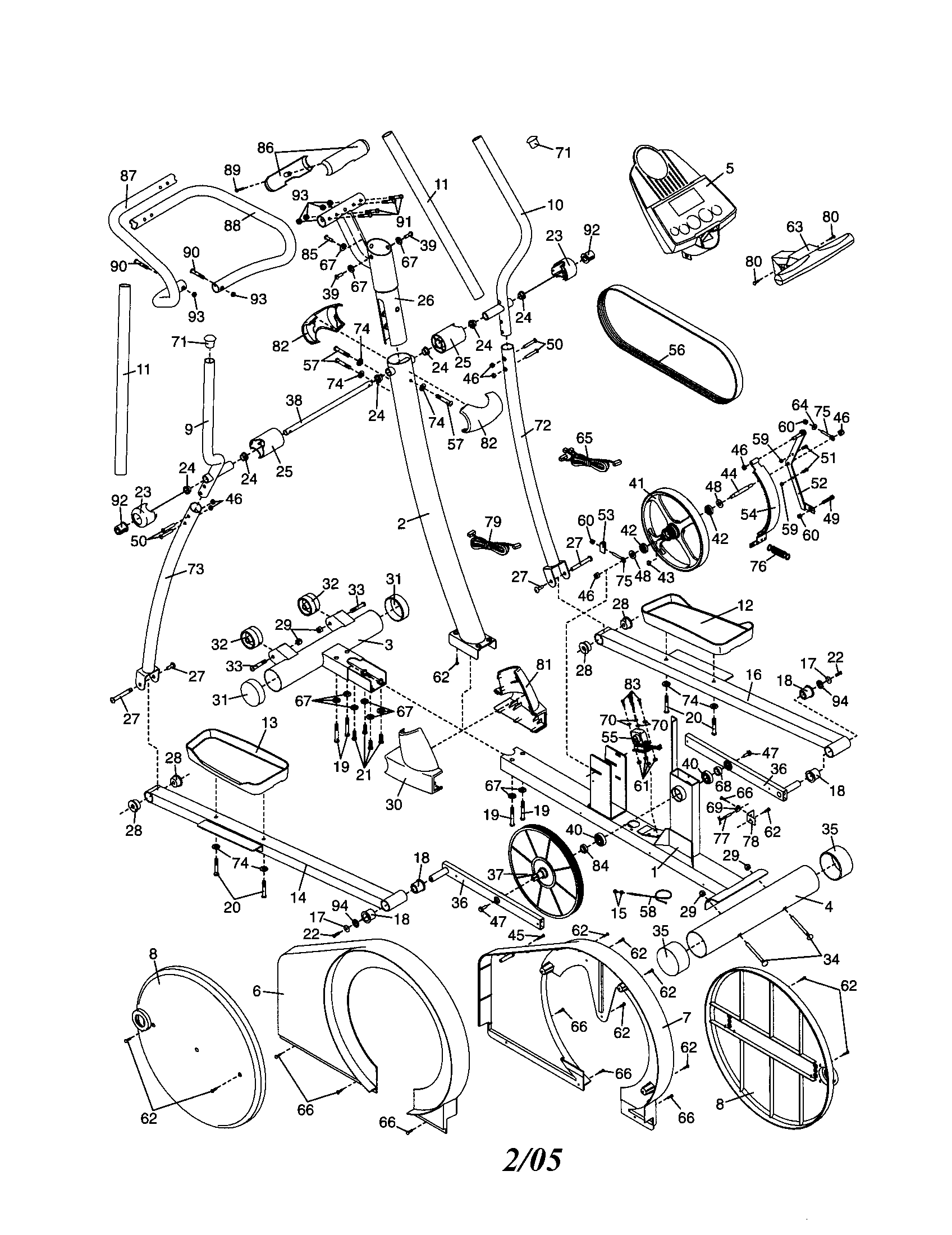 Image IMEL21941 console/pedals/sideshields diagram