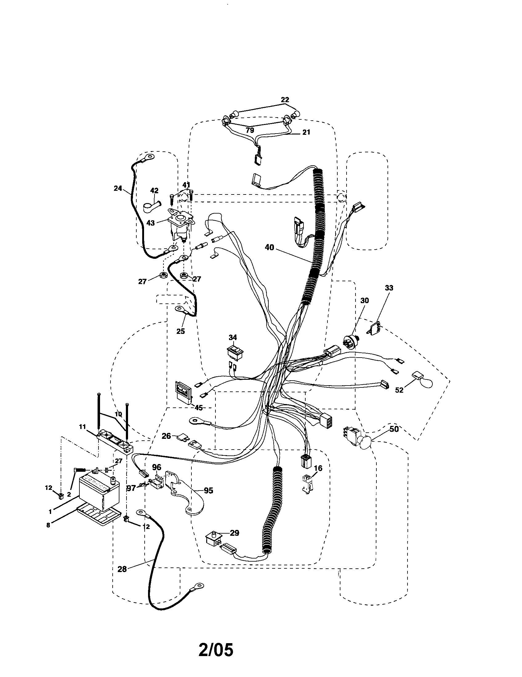 Husqvarna LOGT2254 electrical diagram