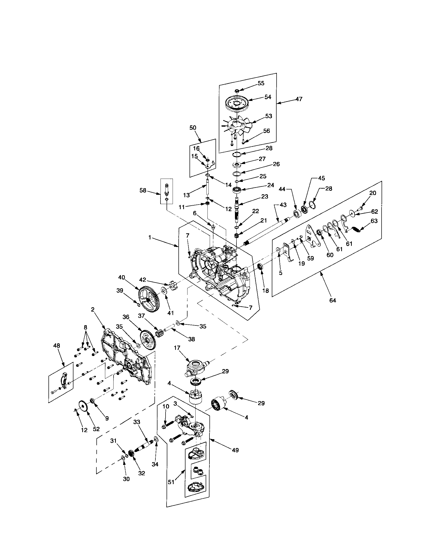 Cub Cadet RZT SERIES lh transmission diagram