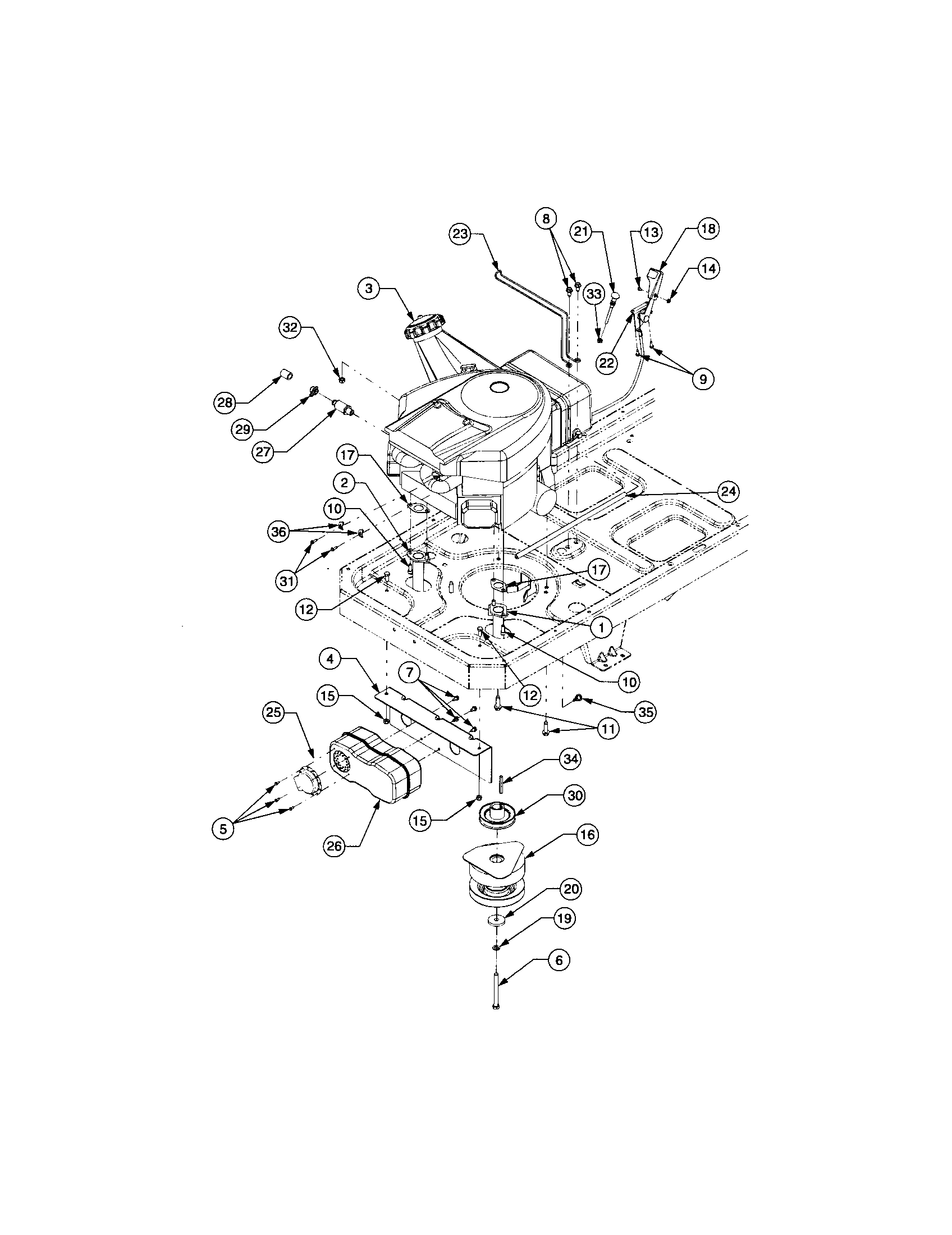 Cub Cadet RZT SERIES engine connections diagram