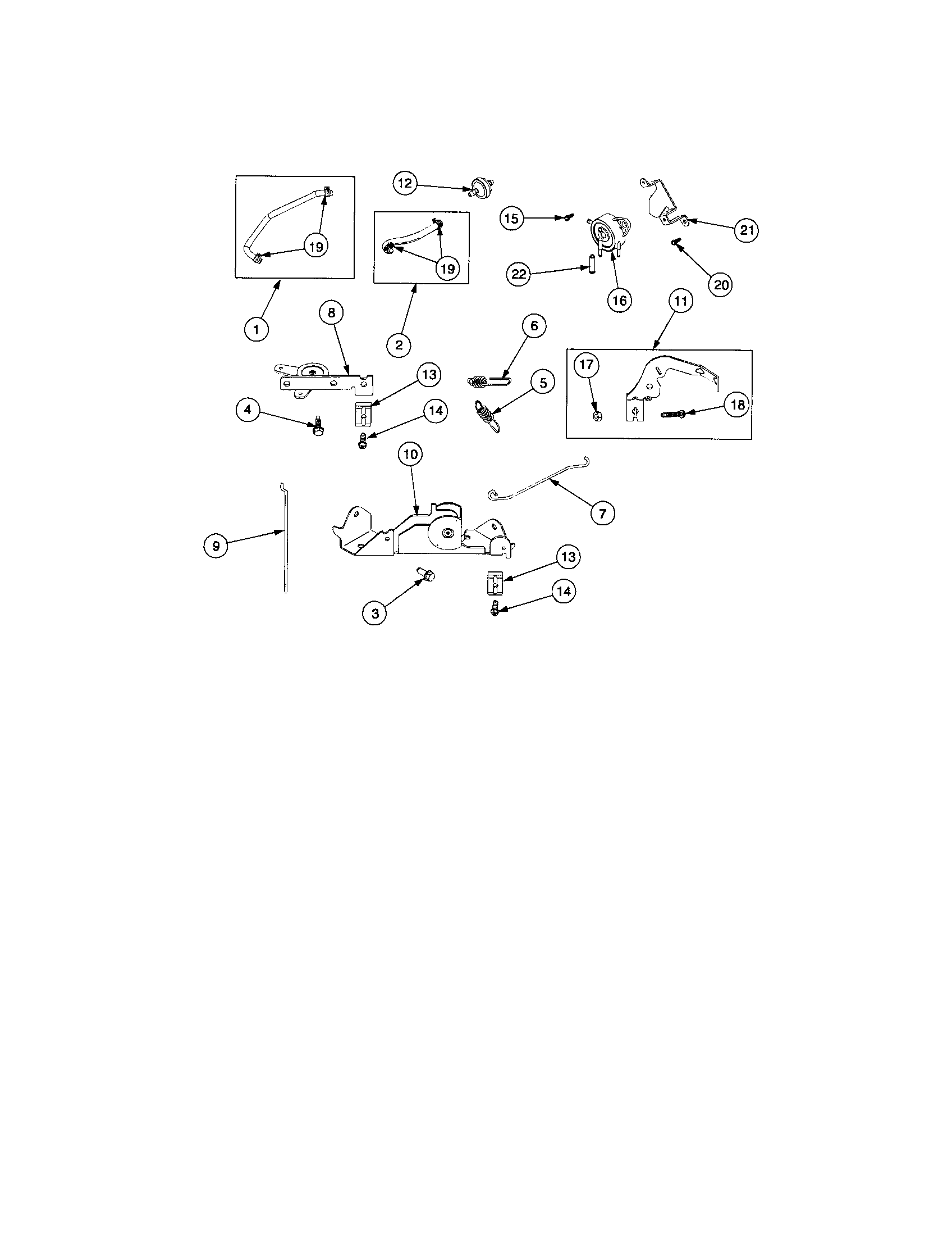 Cub Cadet RZT SERIES fuel system/carburetor linkage diagram