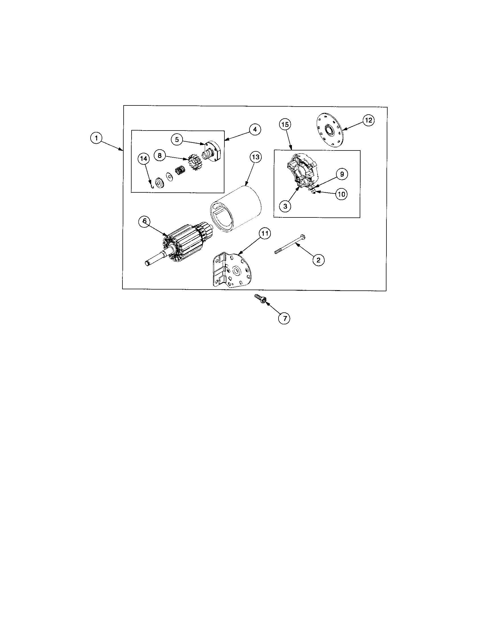 Cub Cadet RZT SERIES starter motor diagram