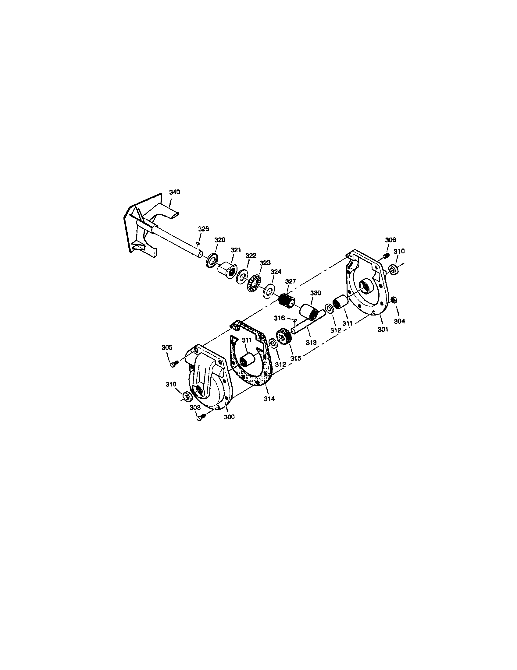Sears Canada 95052311-0 gearcase diagram
