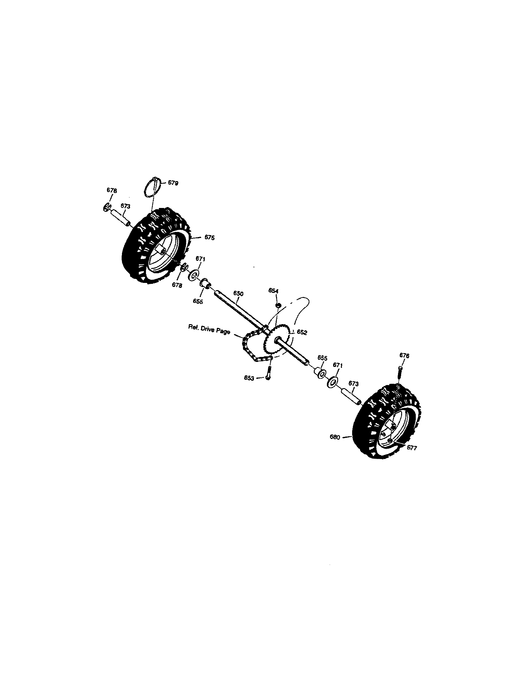Sears Canada 95052311-0 wheels diagram