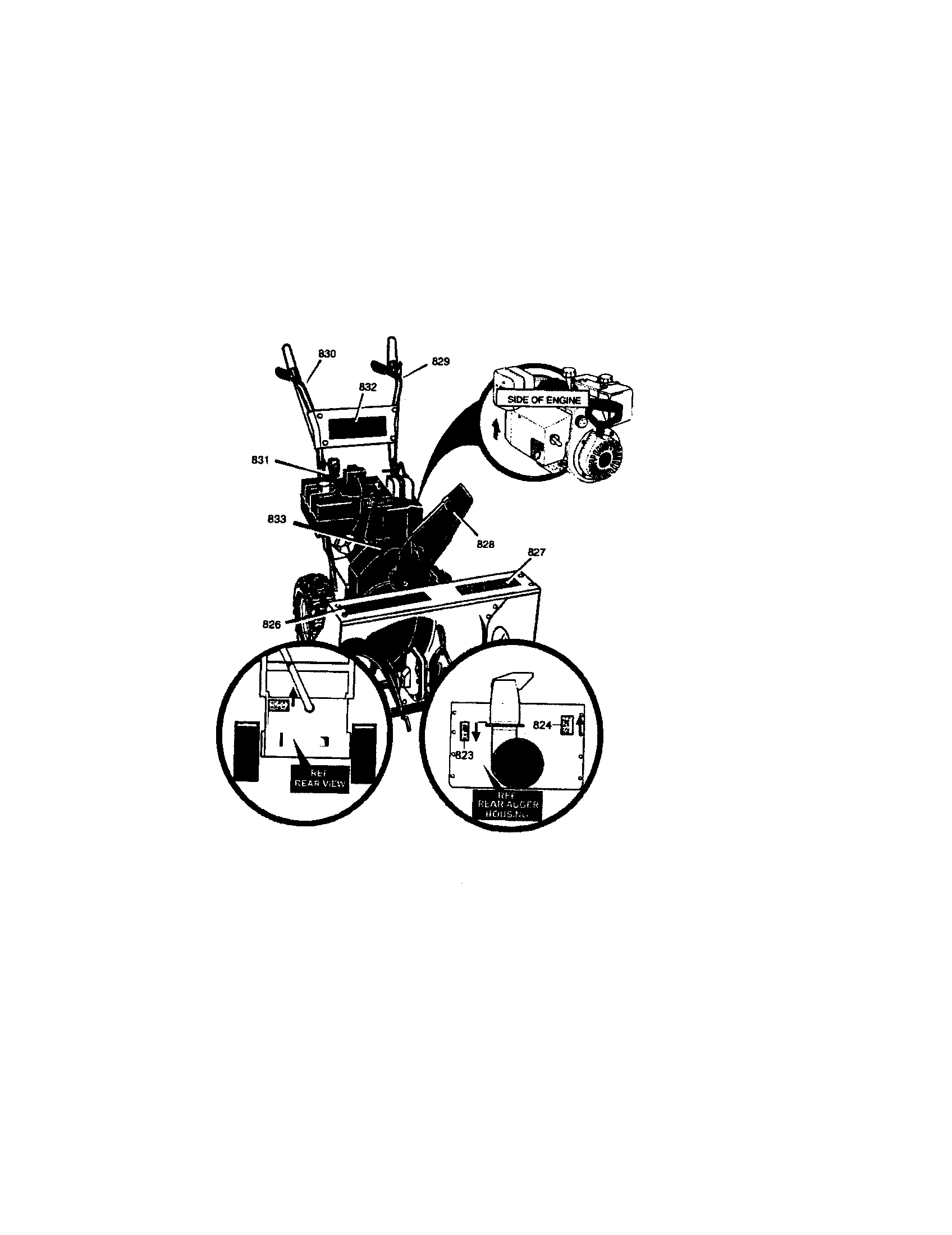 Sears Canada 95052311-0 decals diagram