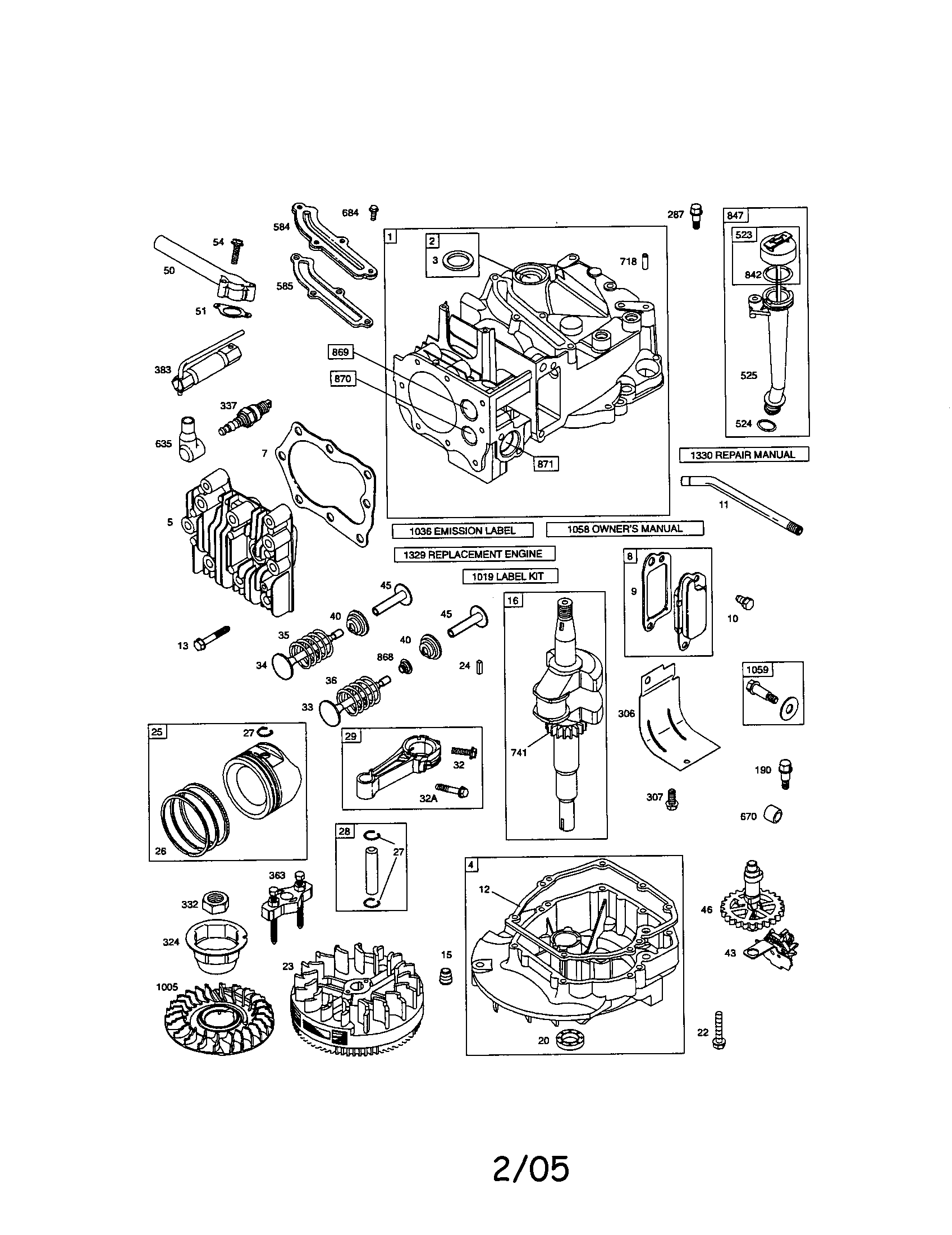 Craftsman 917773706 cylinder/crankshaft/engine-sump diagram