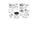 Briggs & Stratton 128H02-0515-E1 starter-rewind/blower-housing diagram