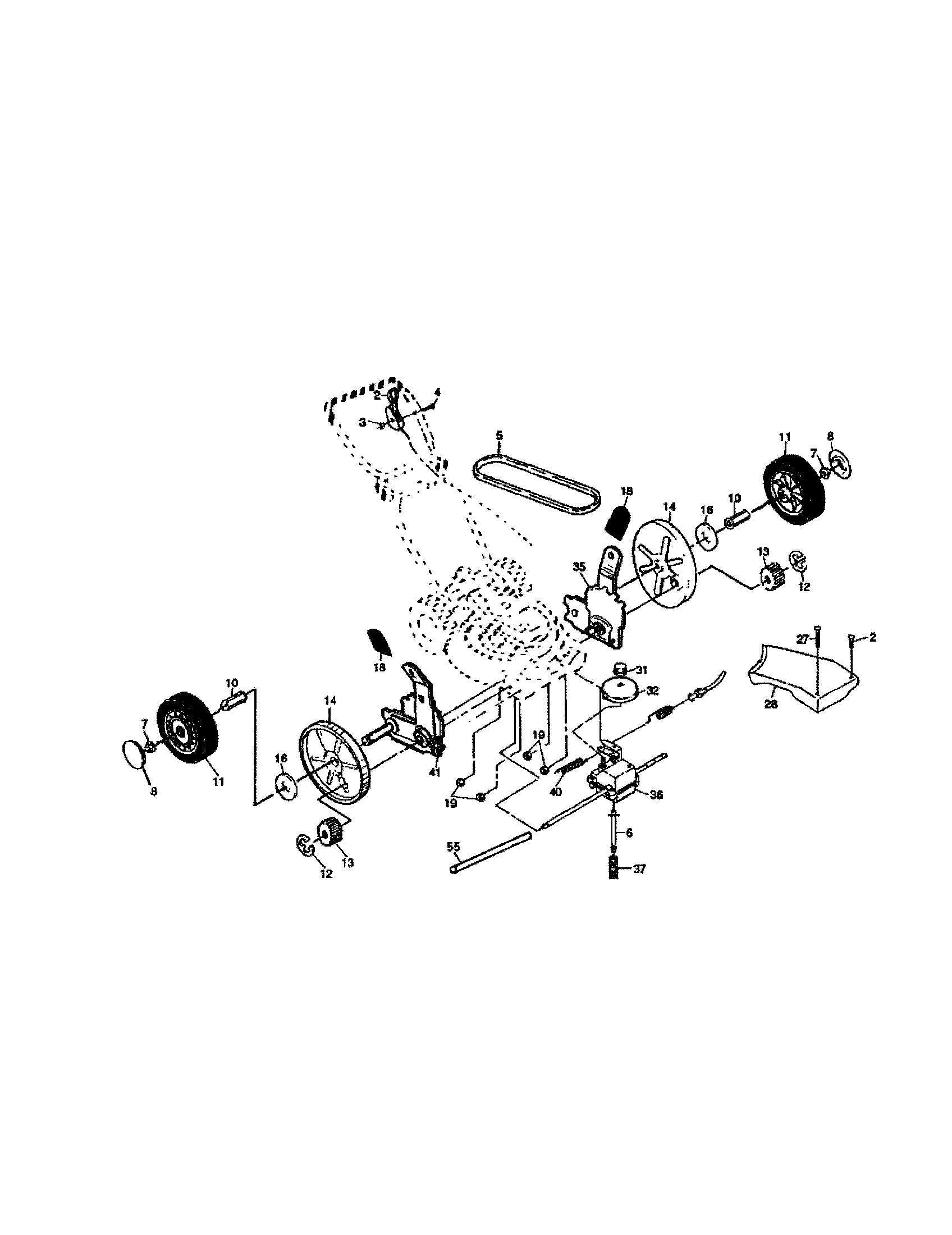 Husqvarna HDS6Y22SHA wheels and tires diagram