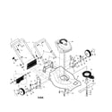 Craftsman 917376521 engine/housing/ handle diagram
