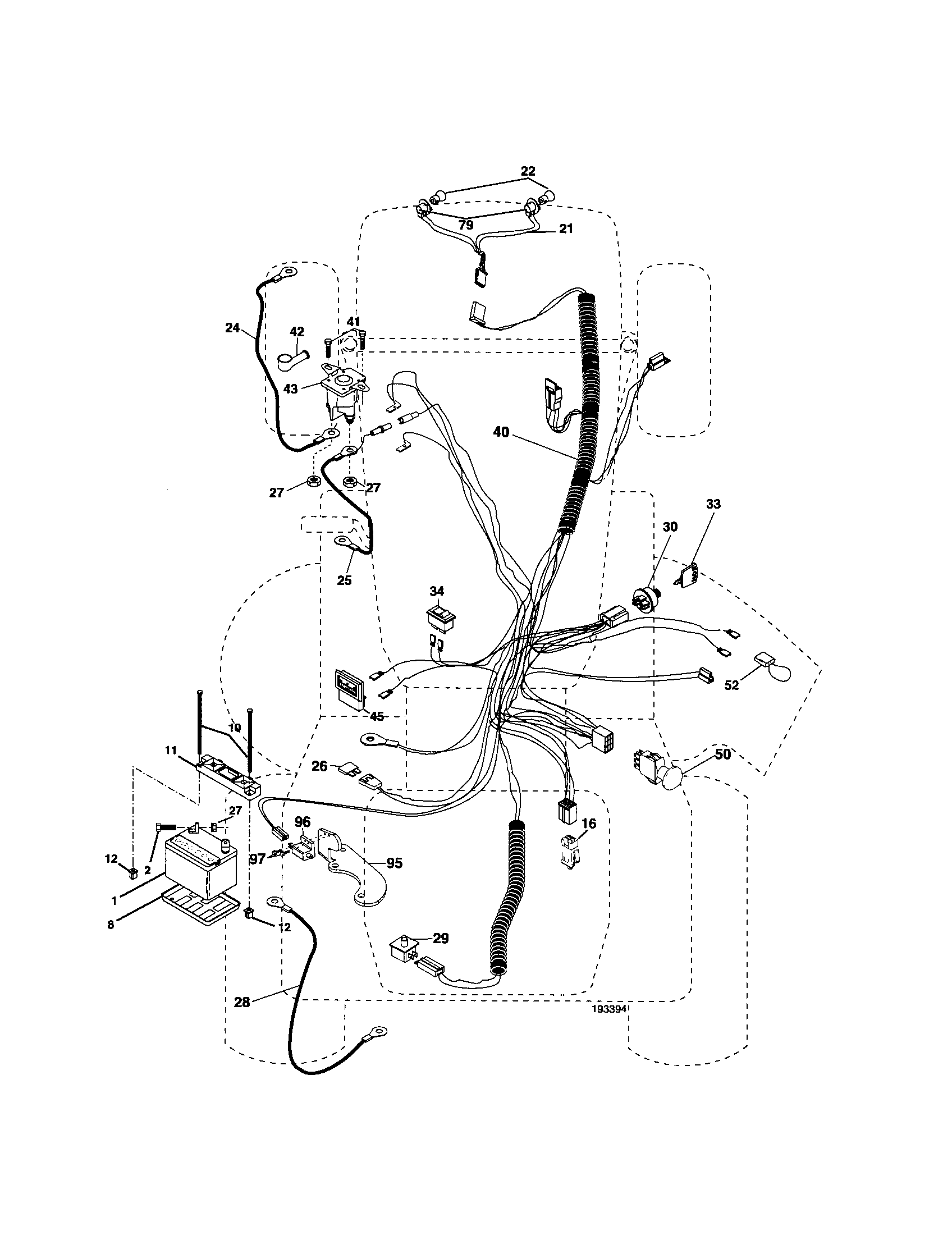 Husqvarna 917279090 electrical diagram
