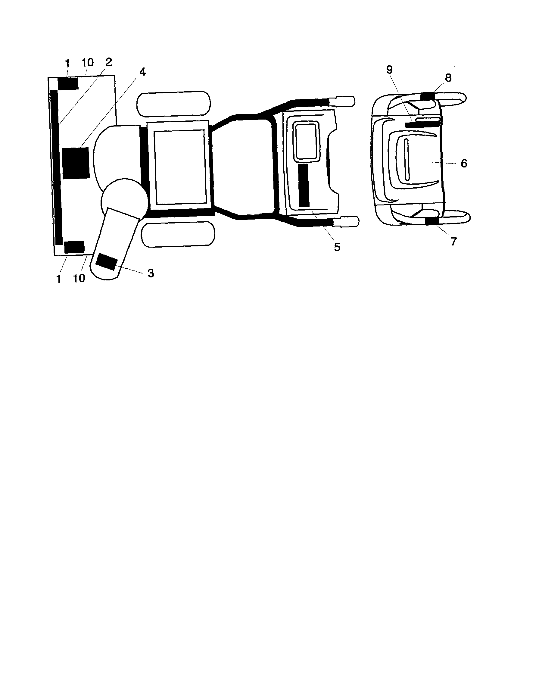 Husqvarna HL1027 STEA decals diagram