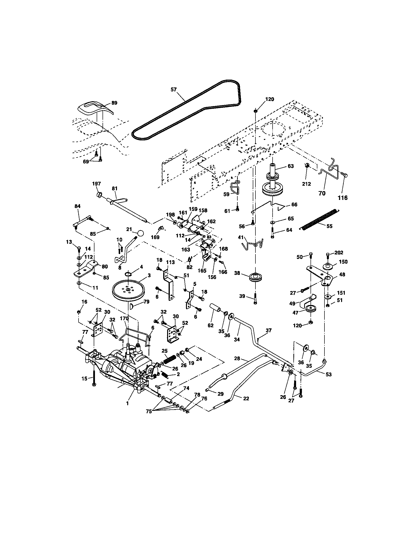 Craftsman 917277252 ground drive diagram