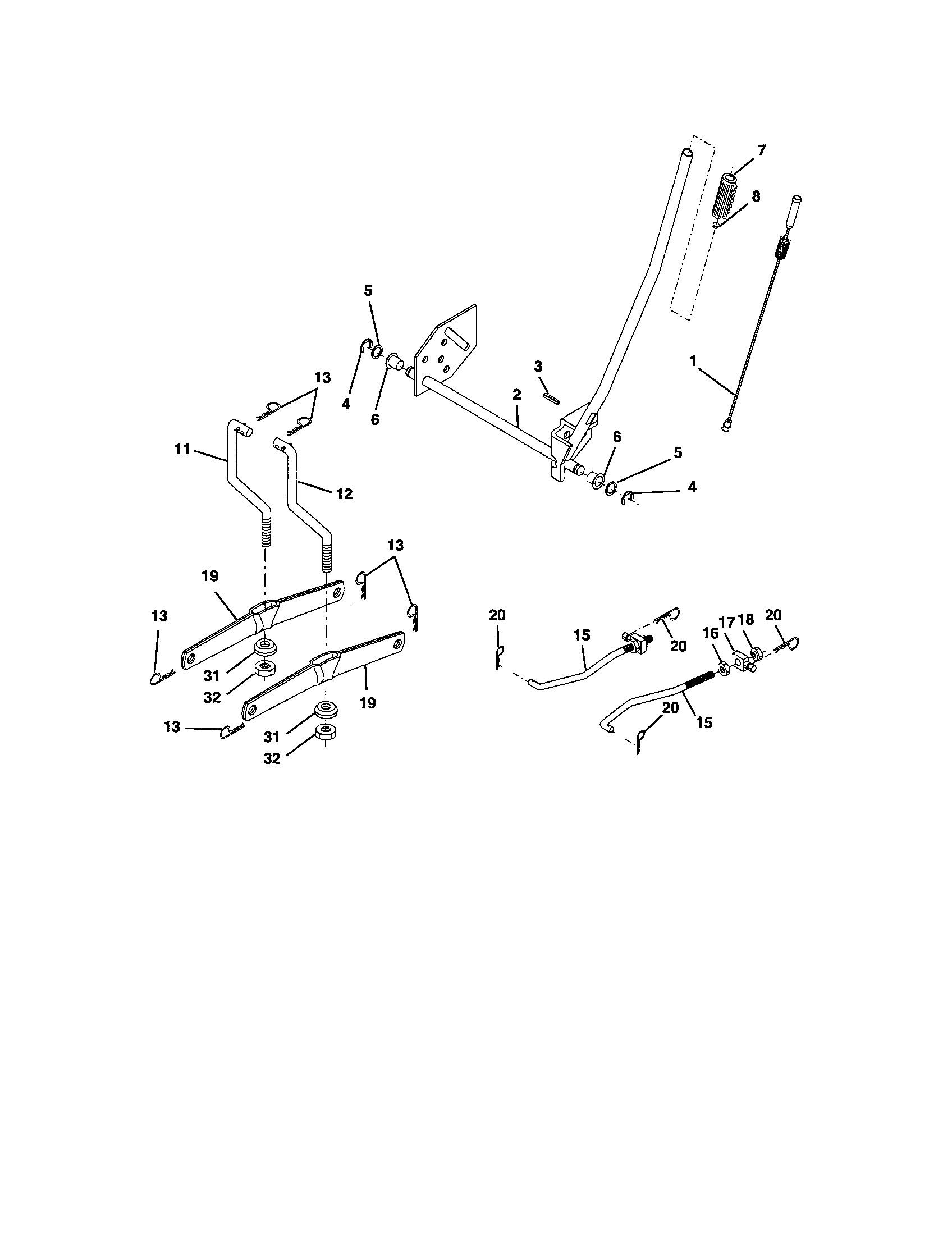 Craftsman 917277252 lift assembly diagram