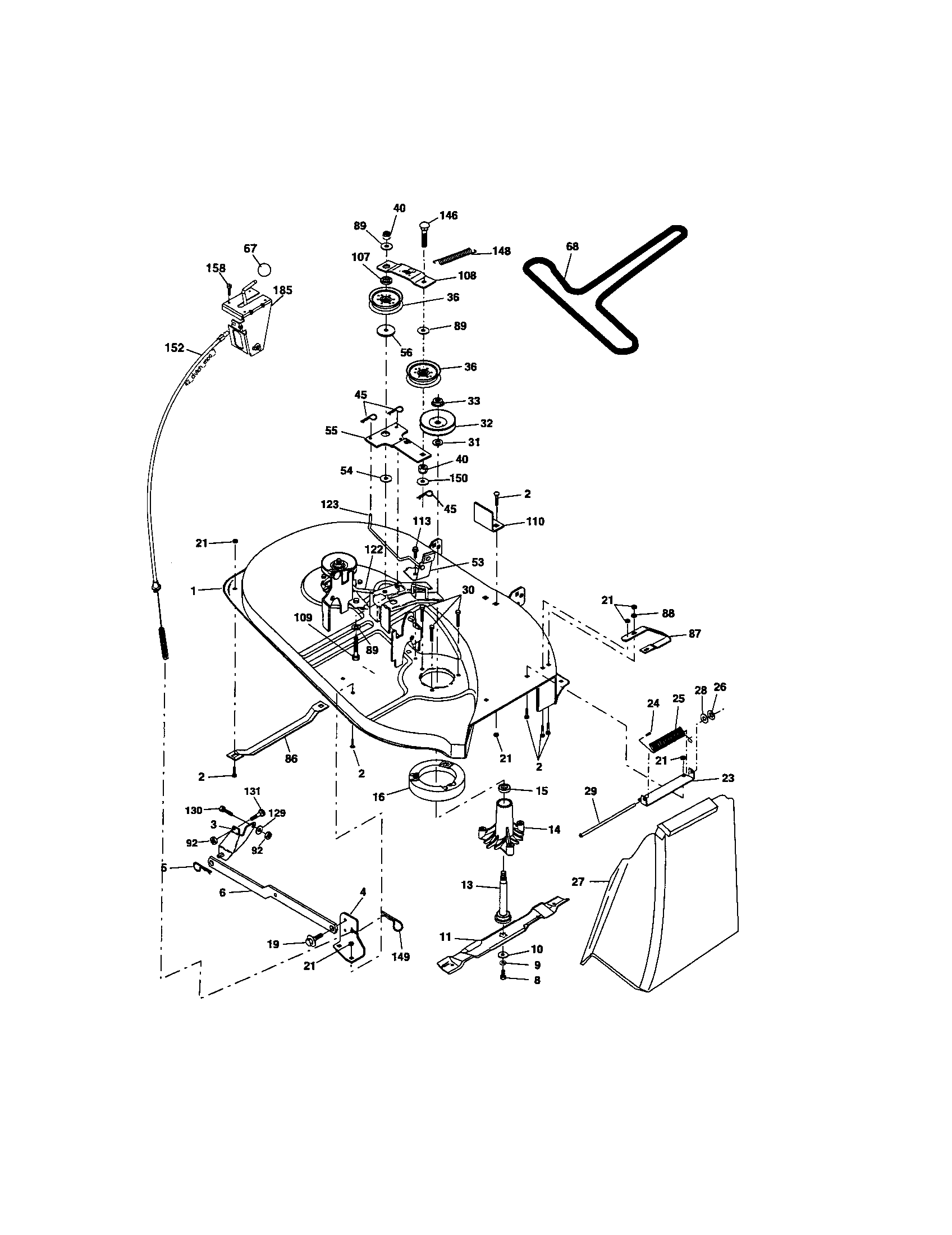 Craftsman 917277252 mower deck diagram