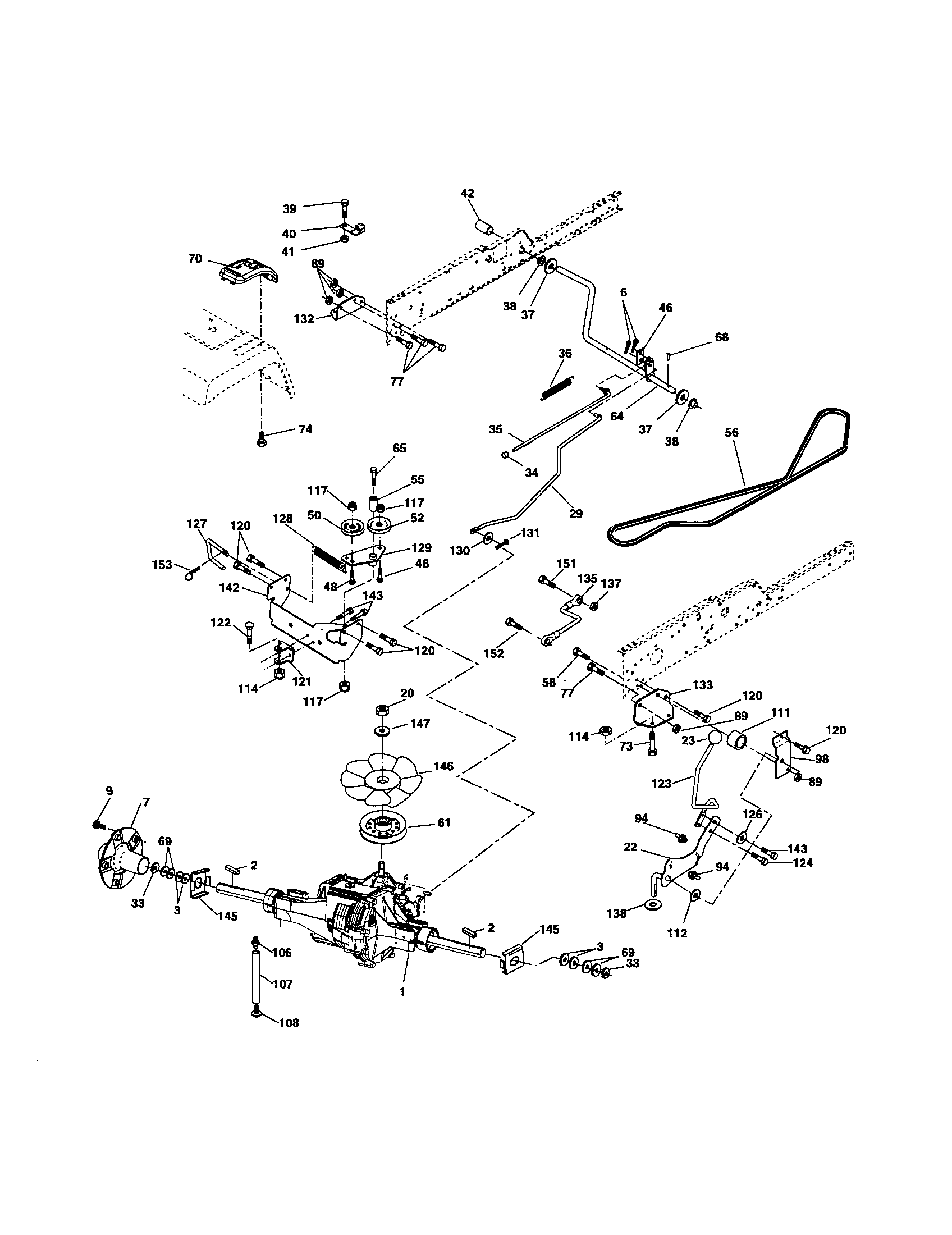 Husqvarna 917279100 ground drive diagram