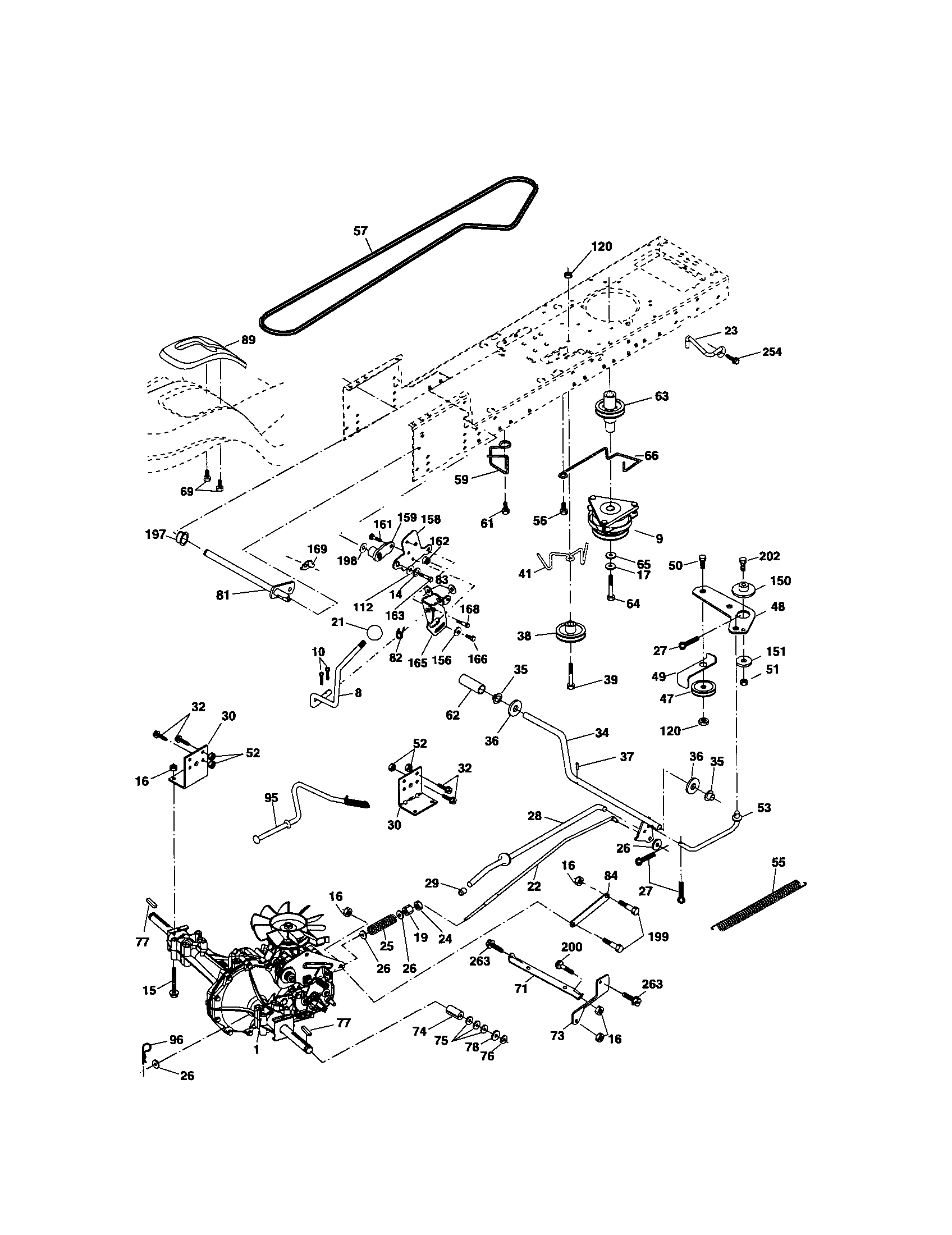 Husqvarna 279080 drive diagram