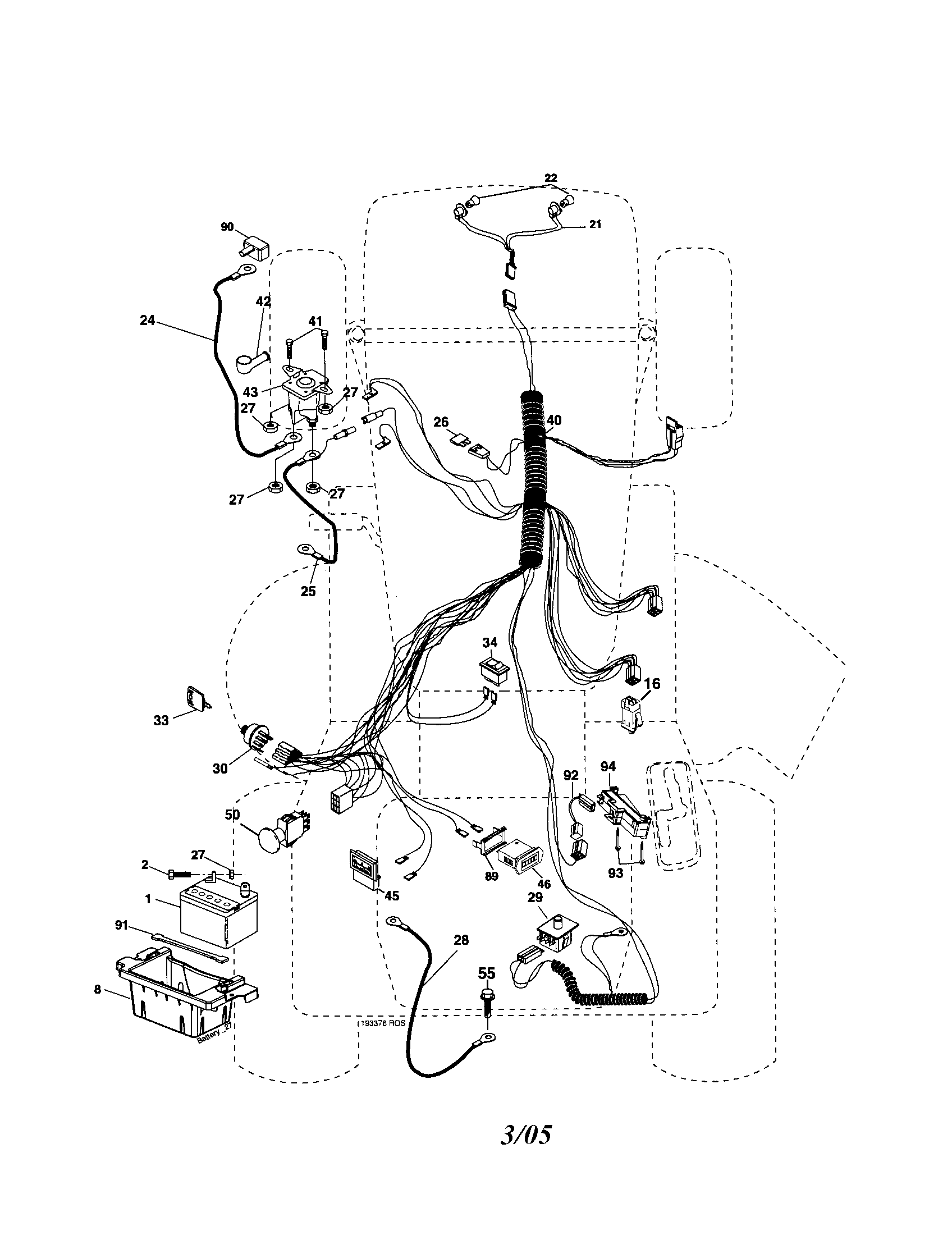 Husqvarna 917279060 electrical diagram