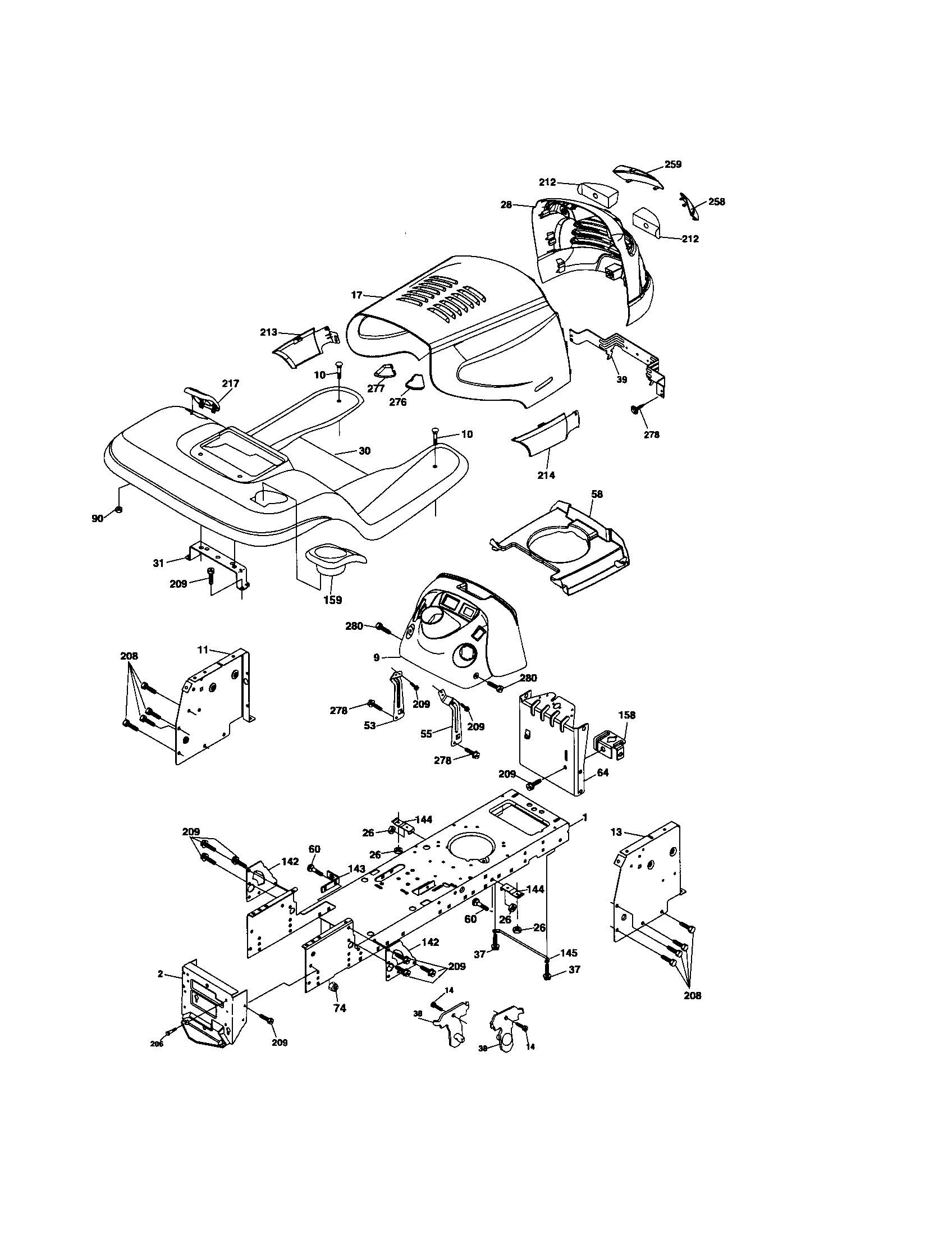 Husqvarna 917279060 chassis diagram