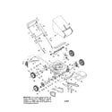 Troybilt 12A-466A711 self propelled mulching mower diagram
