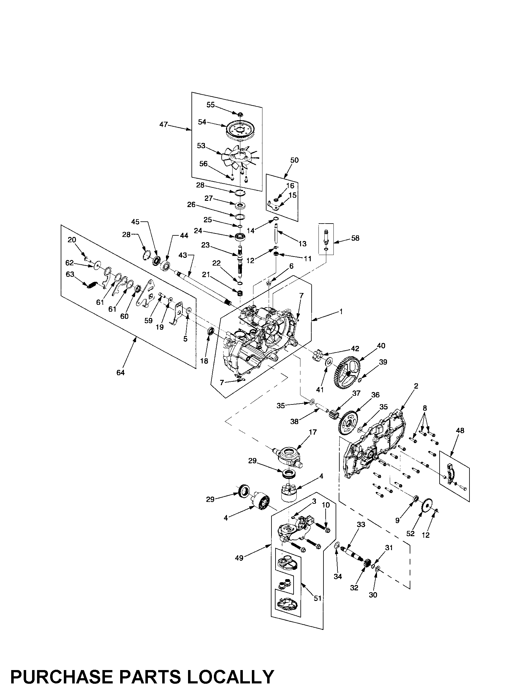 Cub Cadet 17BA5A7P712 rh transmission diagram
