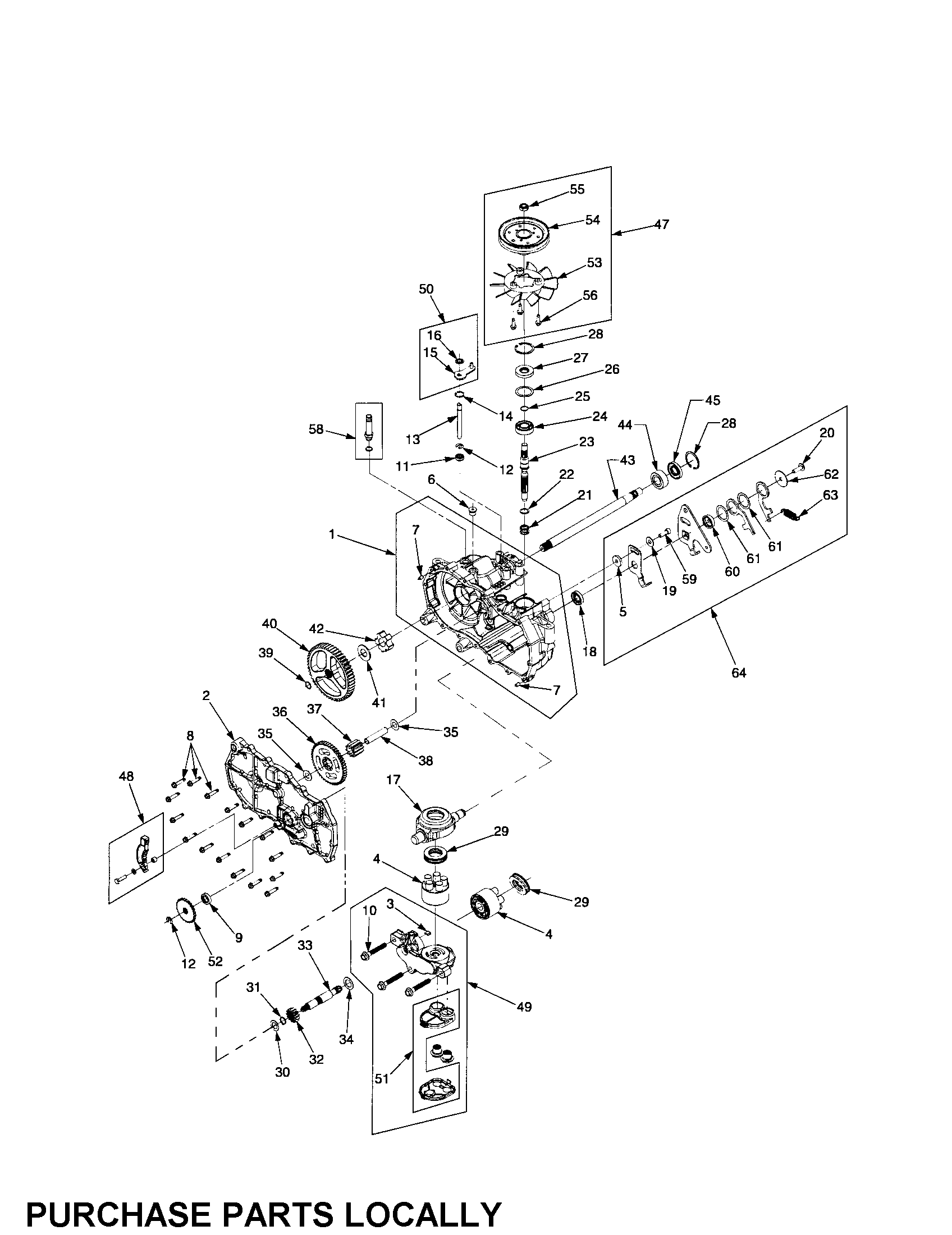 Cub Cadet 17BA5A7P712 lh transmission diagram