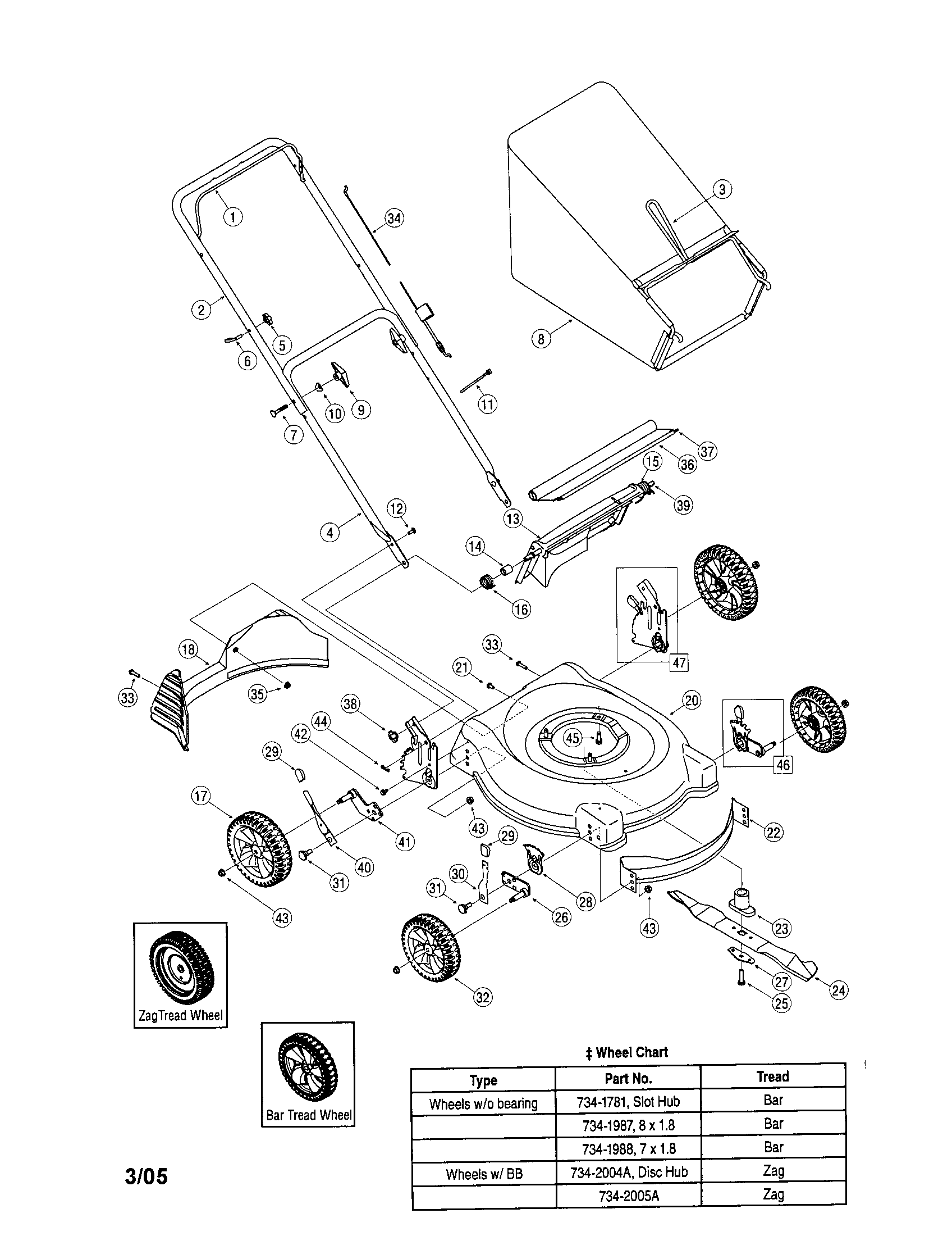 MTD 11A-414E765 rotary mower diagram