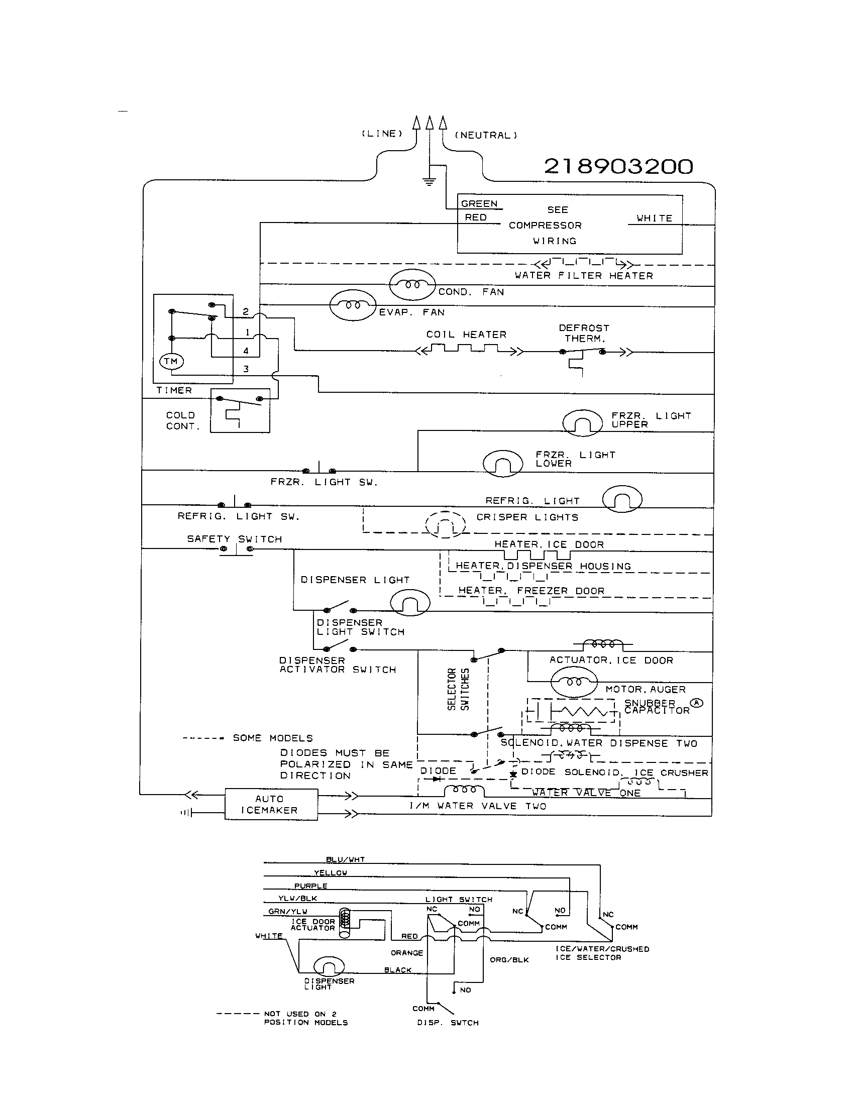 Frigidaire FRS26ZTHB2 wiring schematic diagram