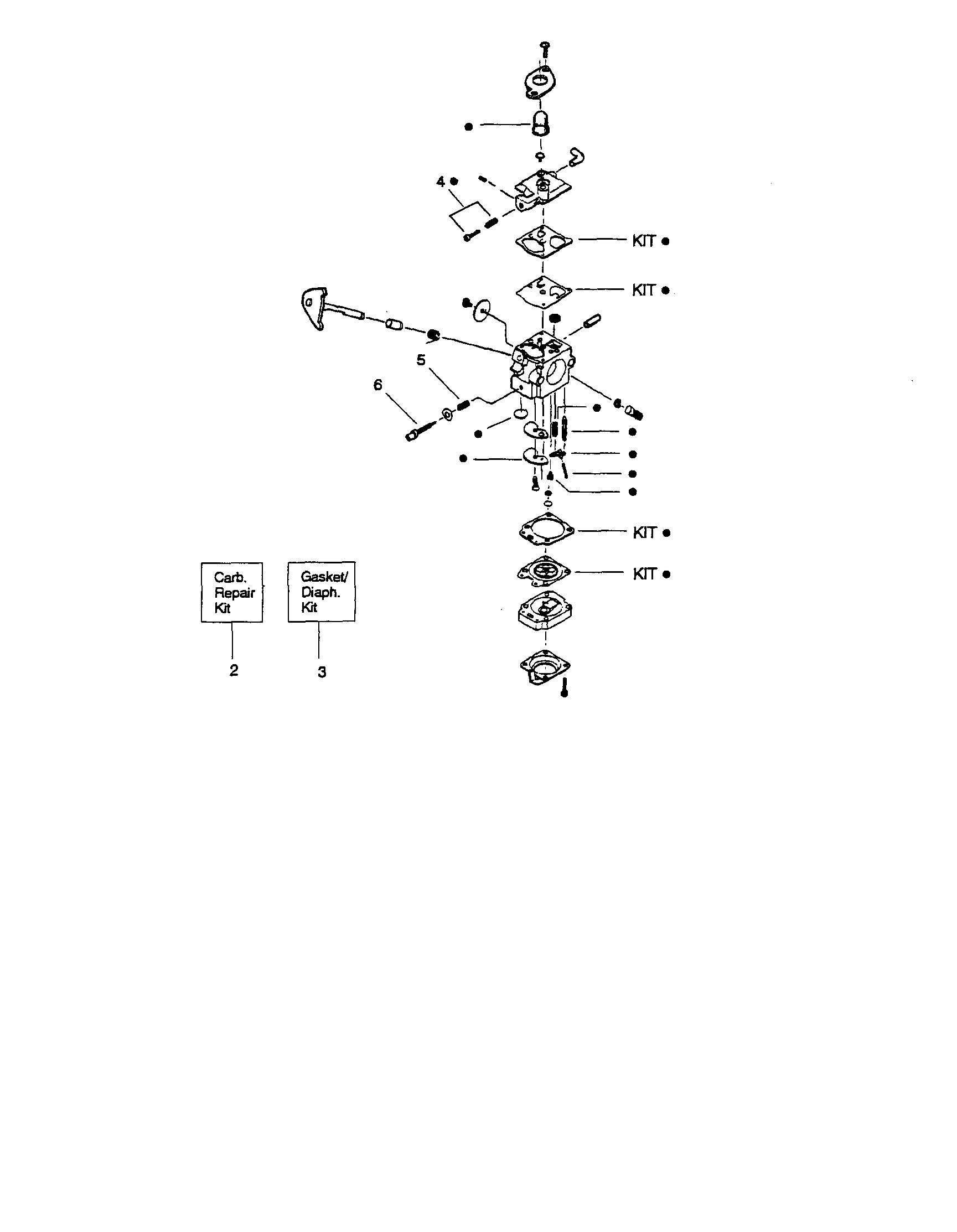 Craftsman 358742420 carburetor #530069754-wa226 diagram