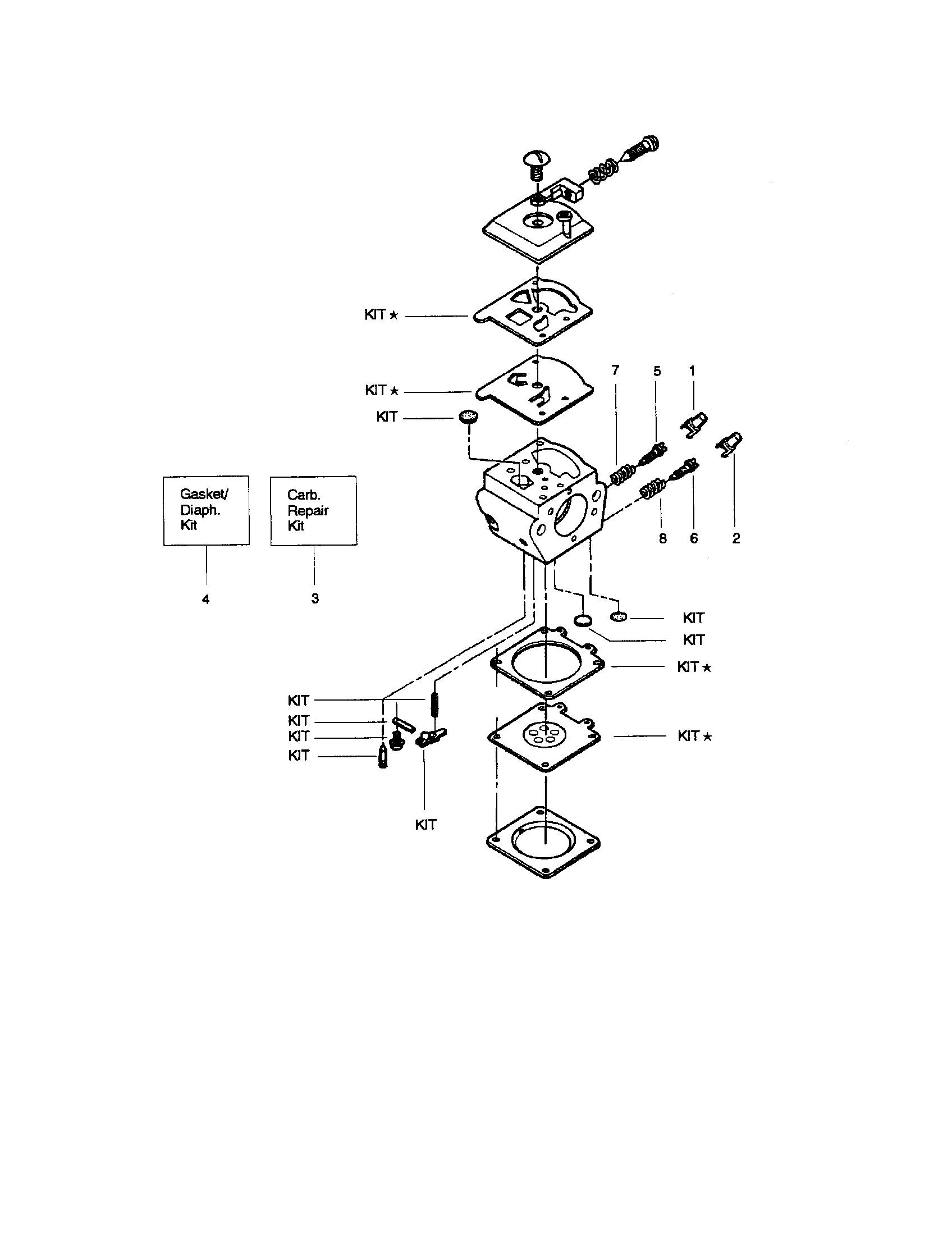 Craftsman 358352680 carburetor #530069703 diagram