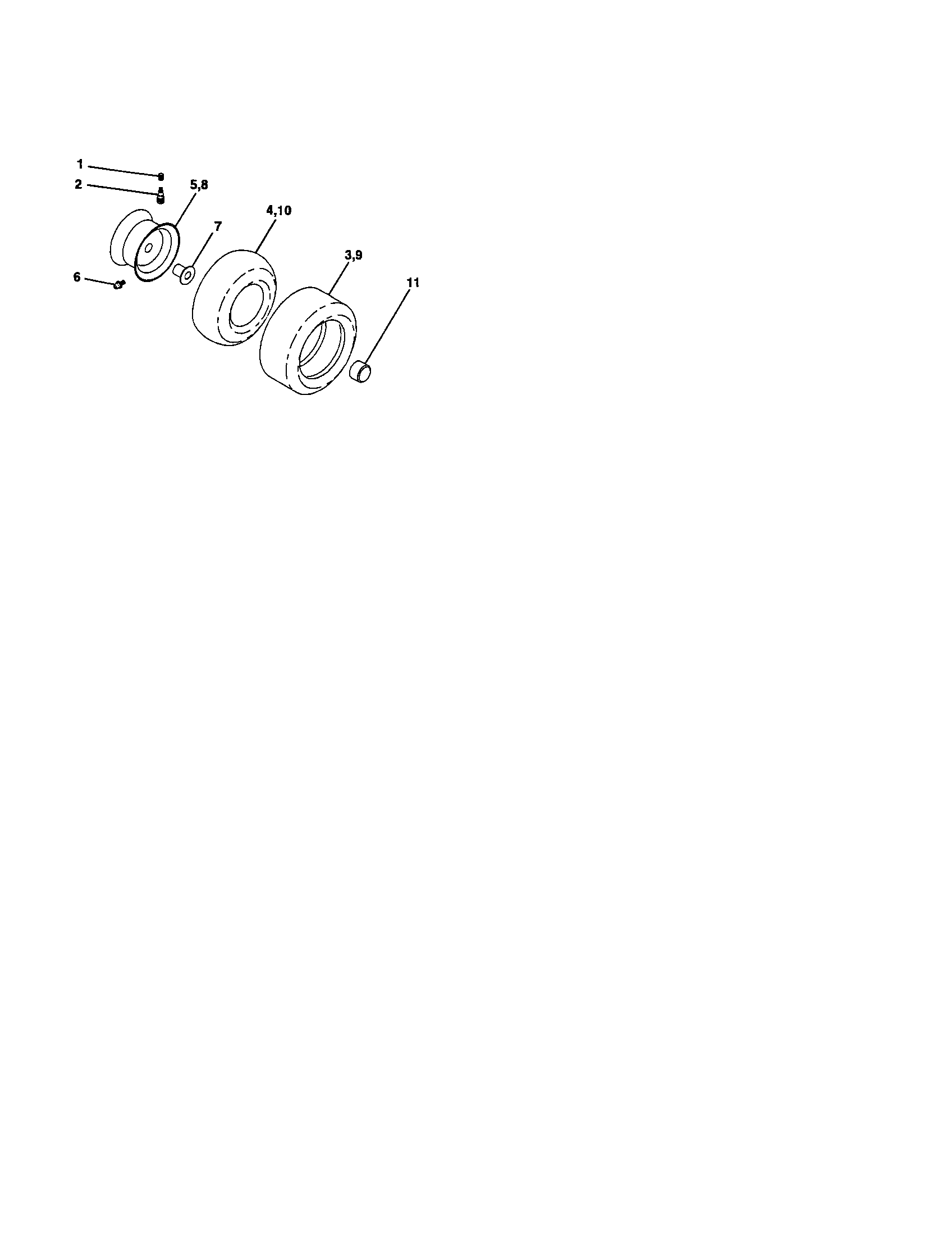 Craftsman 917275180 wheels and tires diagram