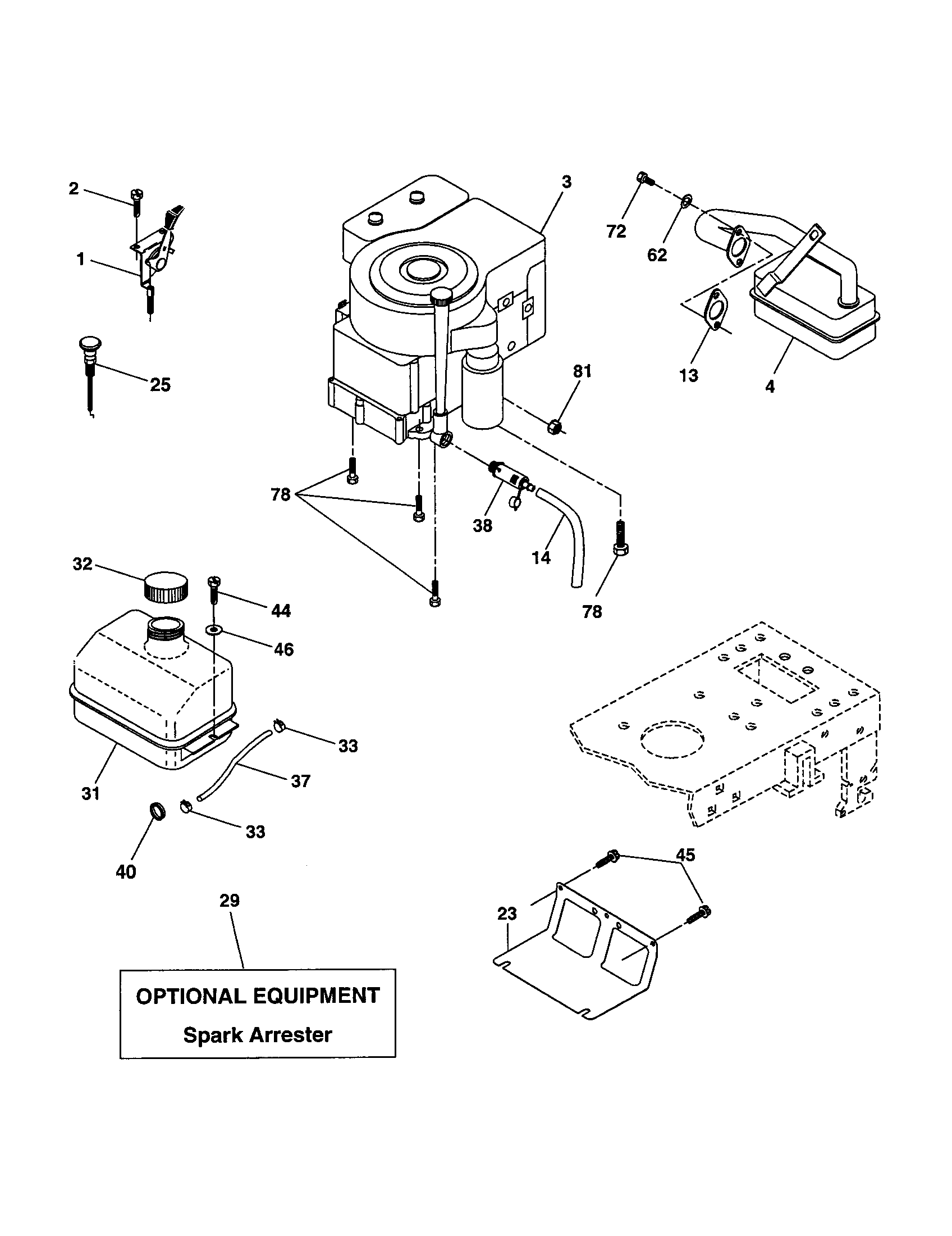 Craftsman 917278230 engine diagram