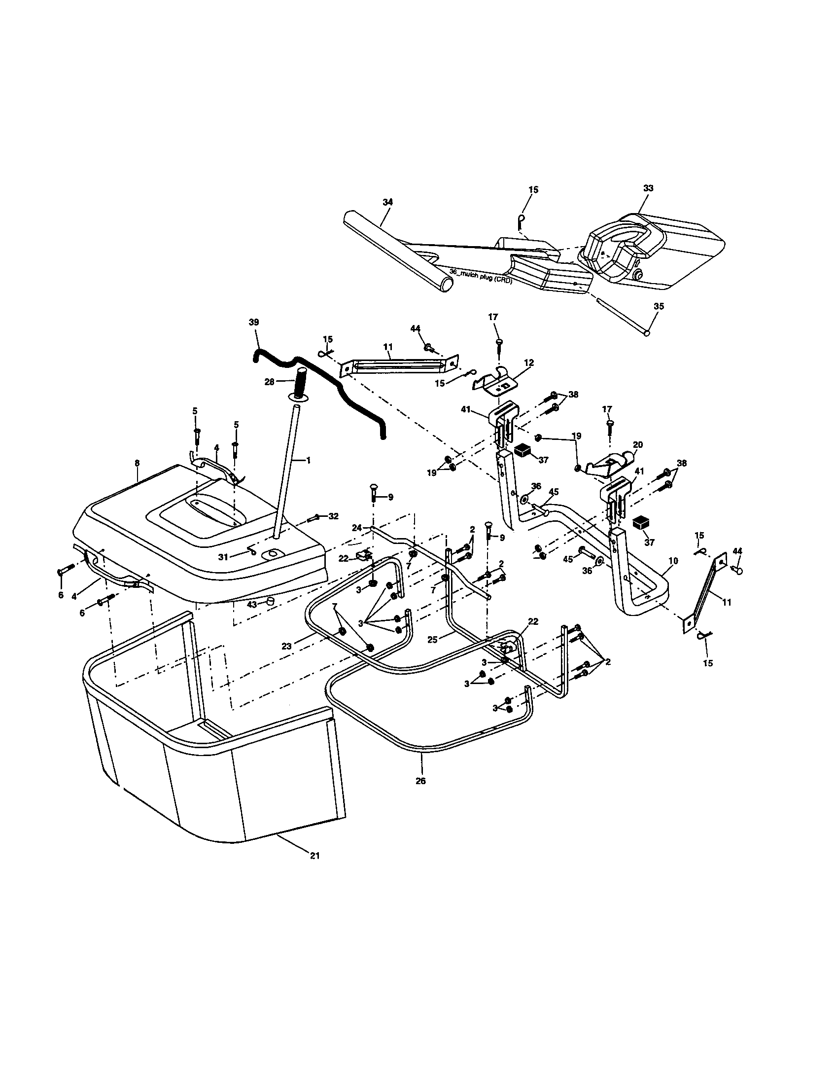 Craftsman 917278230 bagger diagram