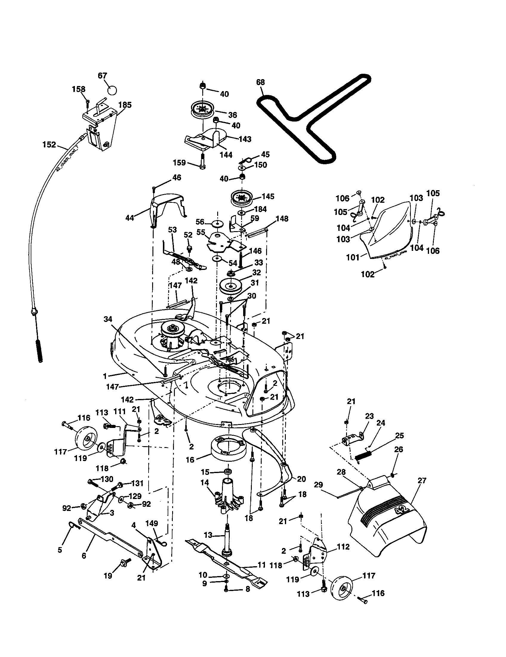 Craftsman 917277580 mower diagram