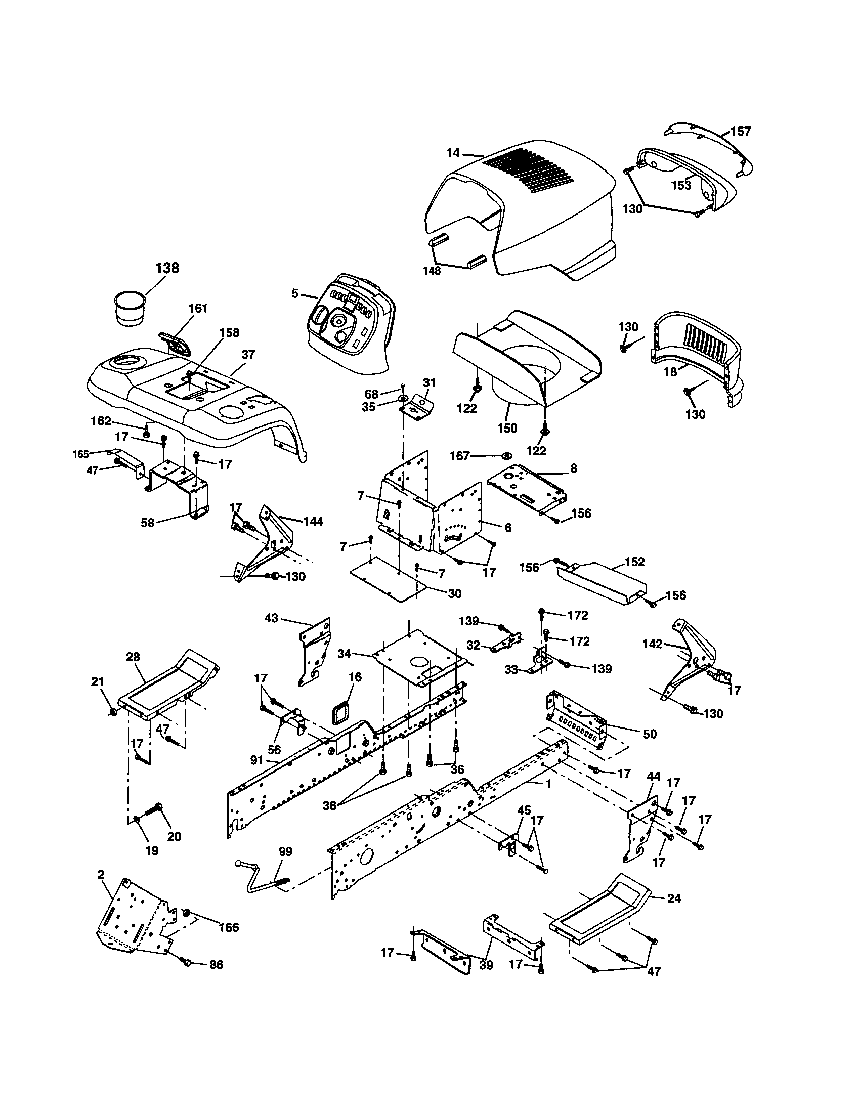 Craftsman 917277640 chassis and enclosures diagram