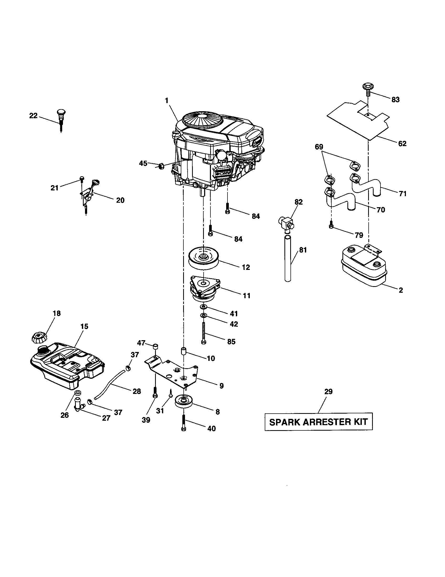 Craftsman 917277640 engine diagram