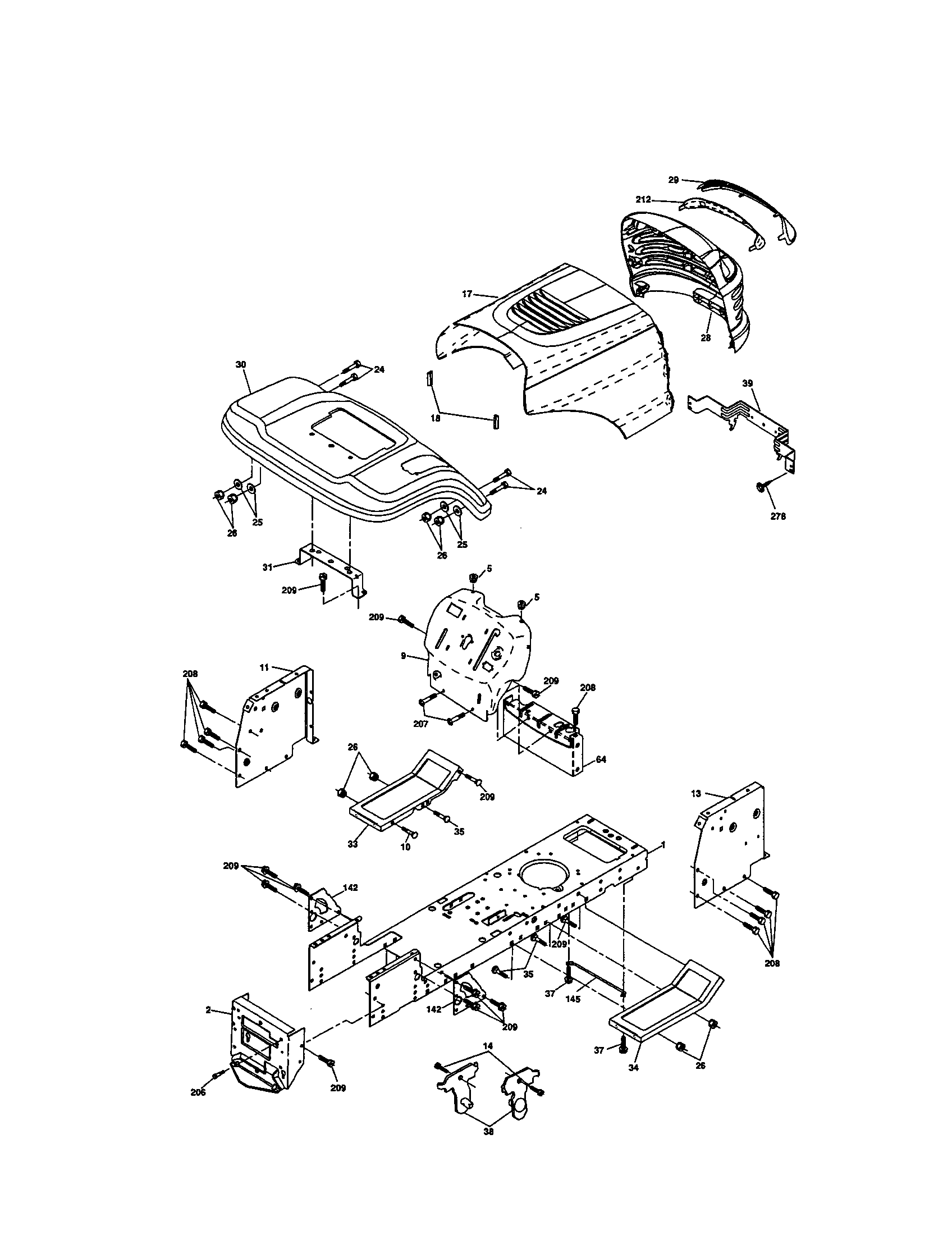 Craftsman 917277331 chassis and enclosures diagram