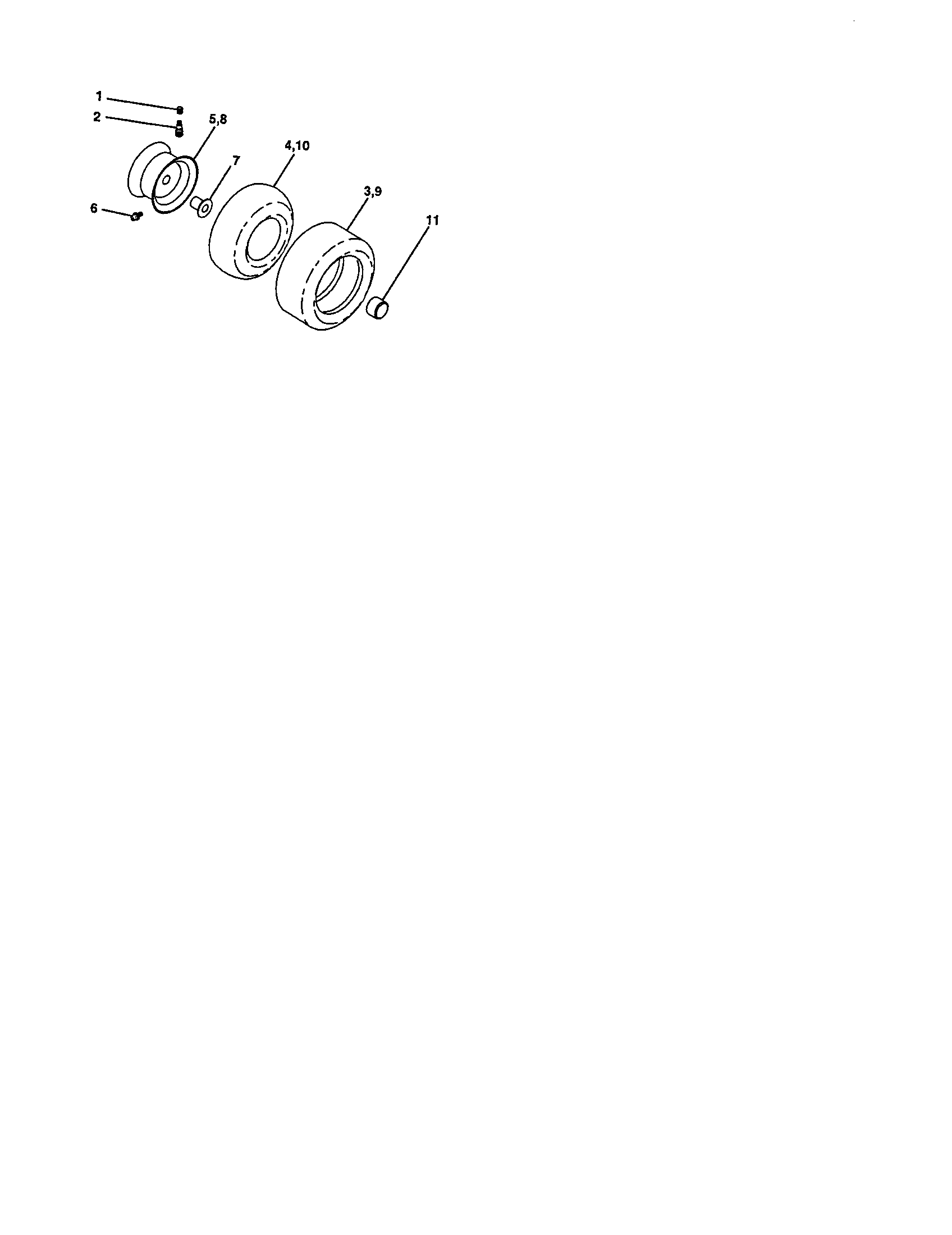 Craftsman 917277331 wheels and tires diagram