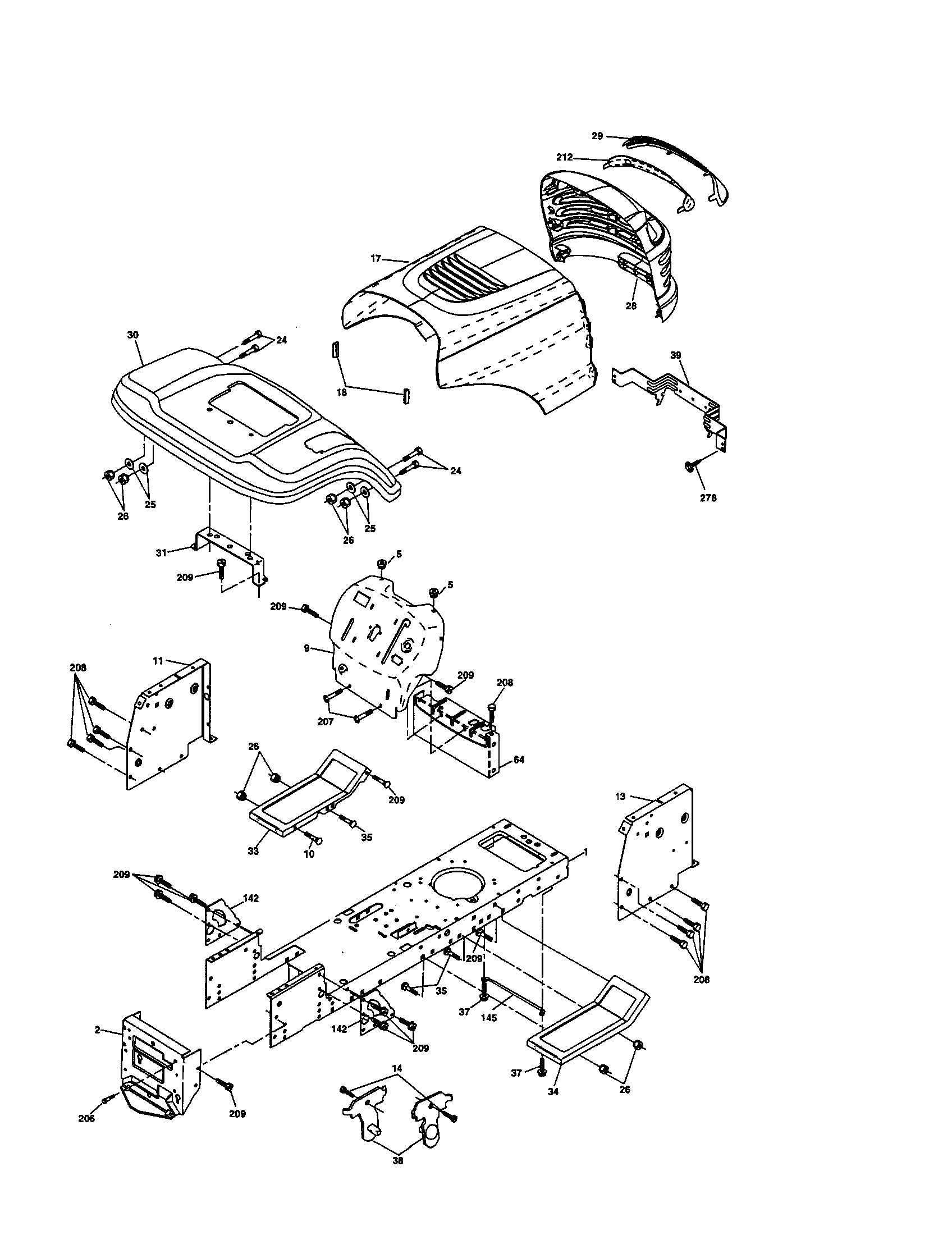 Craftsman 917277491 chassis and enclosures diagram