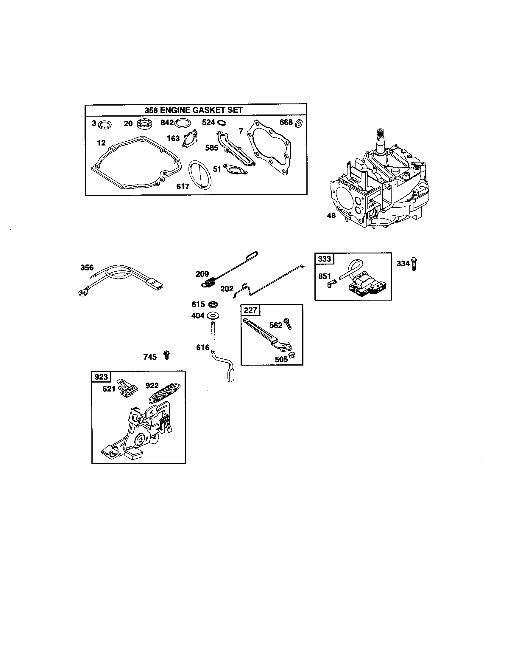 Craftsman 917377663 short block diagram