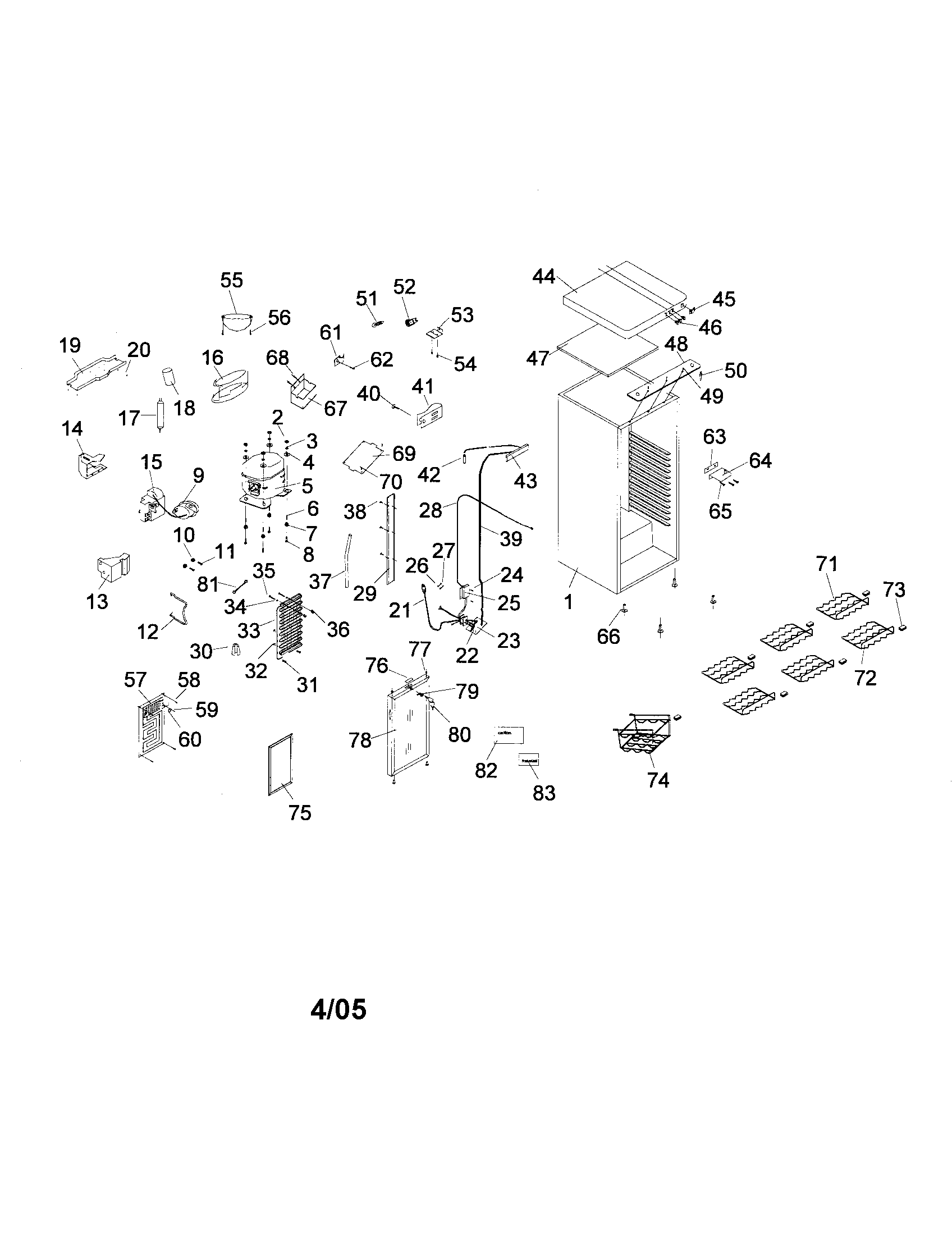 Kenmore 18314322500 wine cellar diagram
